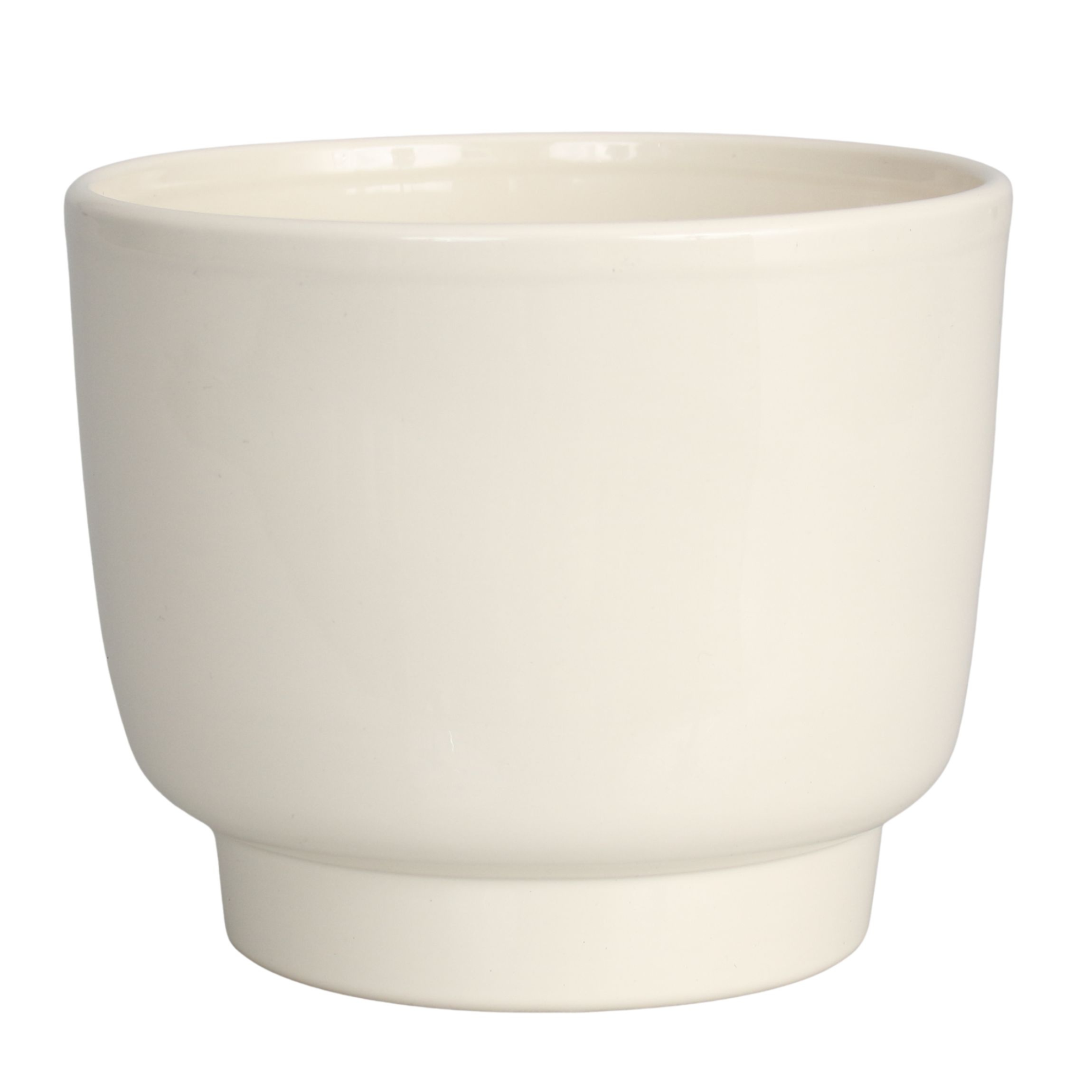 Osłonka doniczki ceramiczna Calm 22cm kremowa Cermax