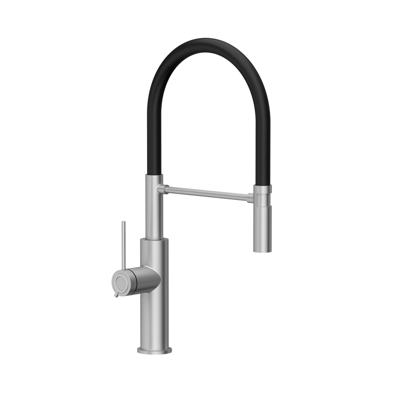 Bateria kuchenna Gemma Stal Czarna wylewka U 50 cm Quadron