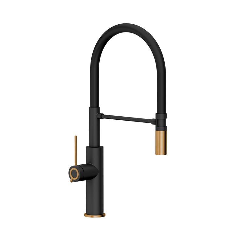 Bateria kuchenna Gemma Czarna miedź wylewka U 50 cm Quadron