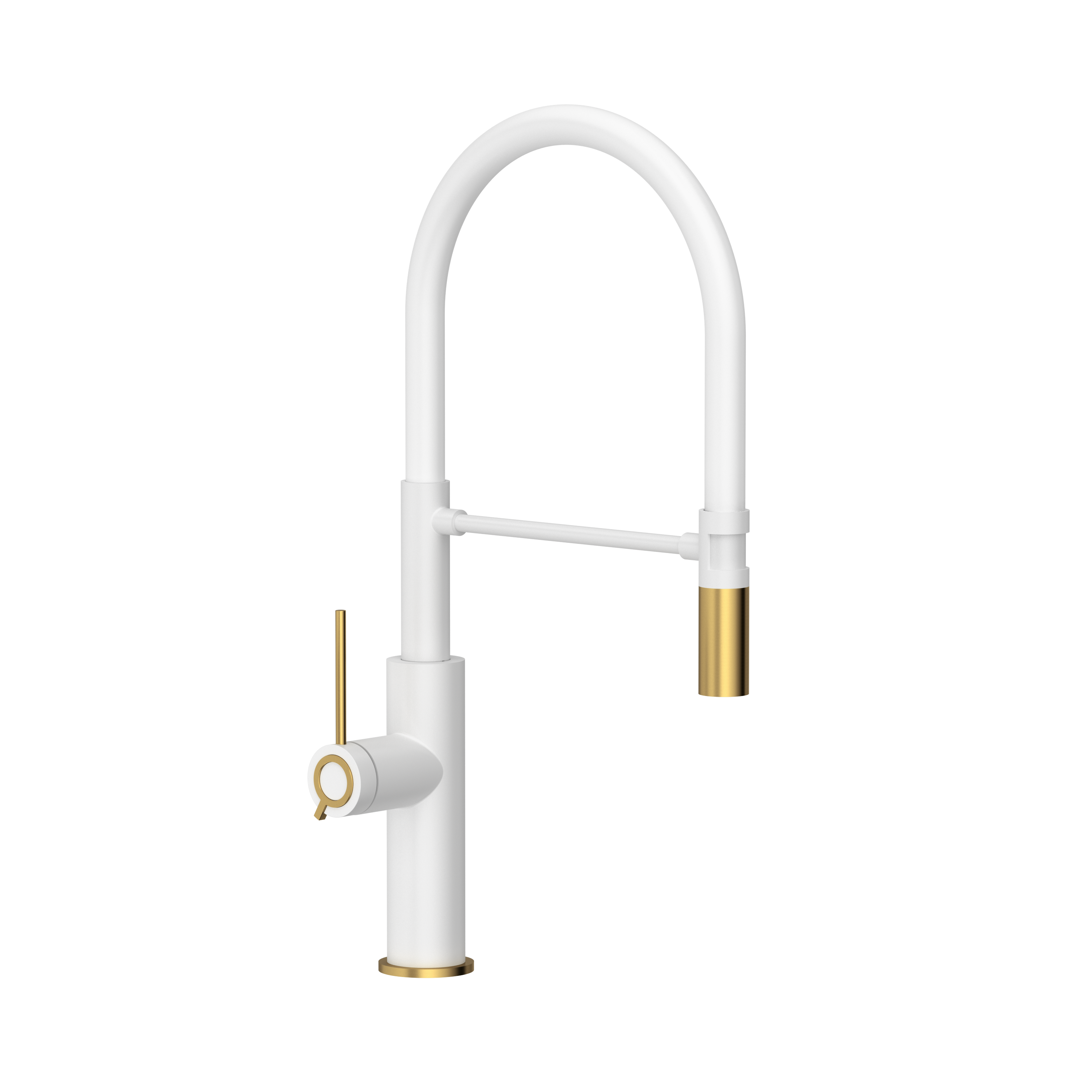 Bateria kuchenna Gemma Biały ZŁoty wylewka U 50 m Quadron