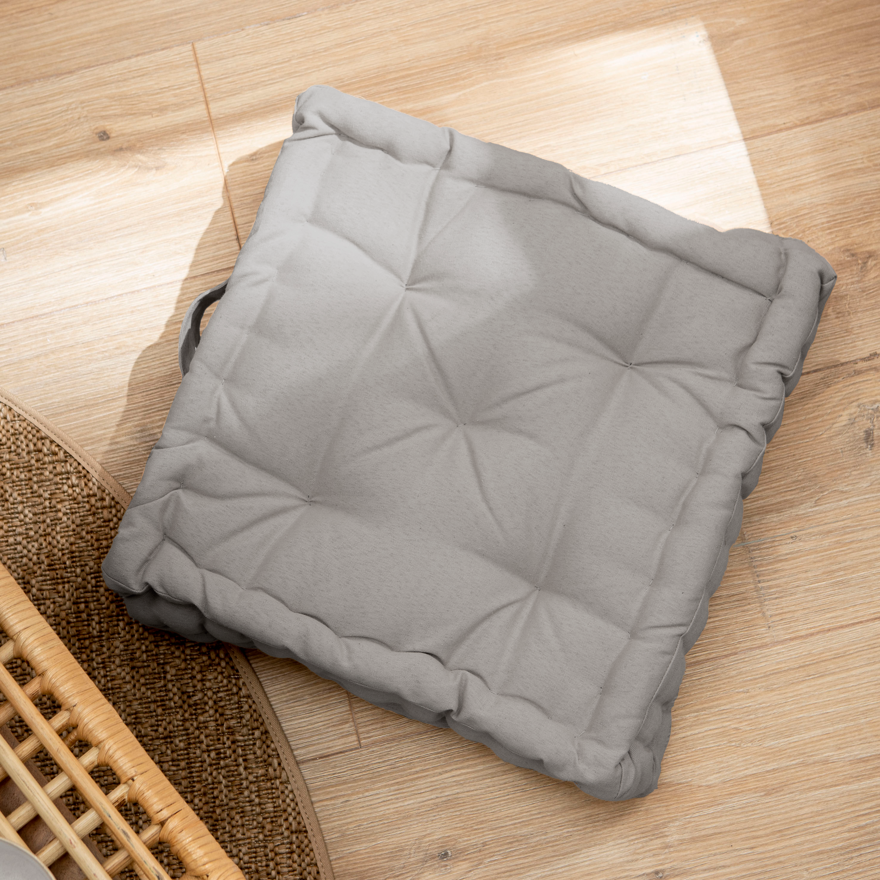 Cuscino da pavimento Futon INSPIRE Luck grigio 40 x 40 cm - 2