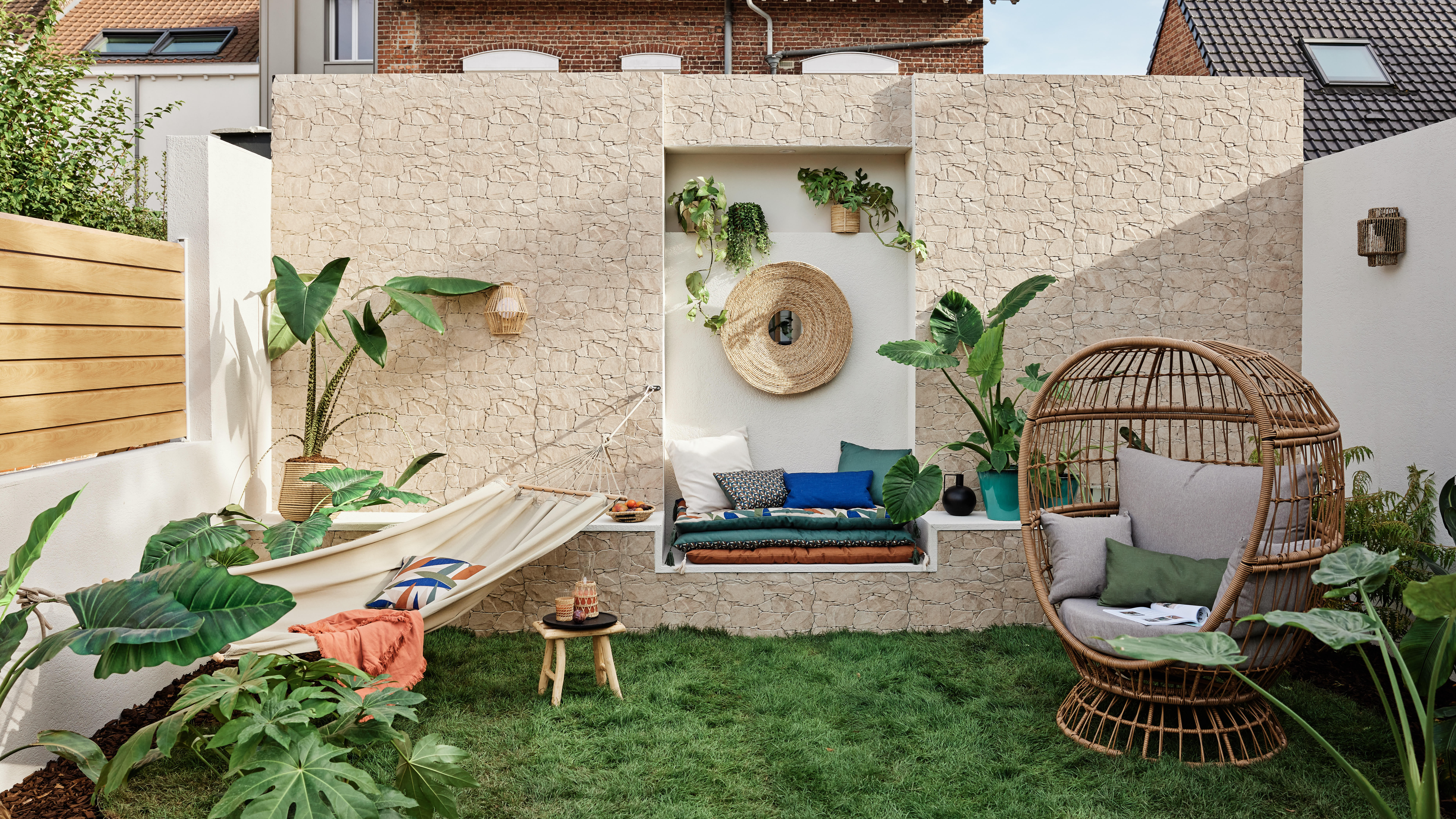 Cadeira ovo relax aço bege Juno Naterial - 14