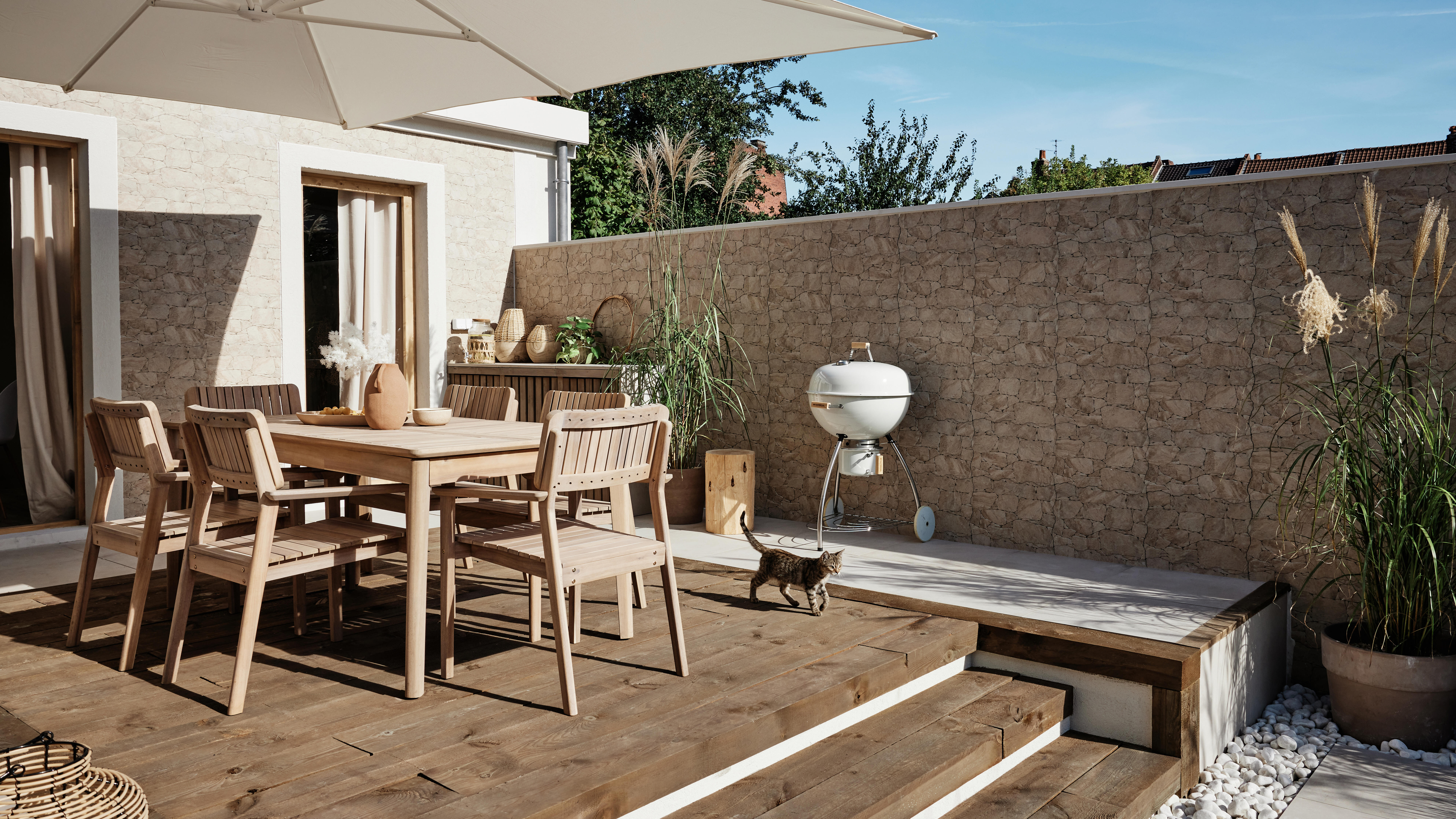 Chapéu de sol NATERIAL AURA 360º 250G 290X390CM BRANCO - 15