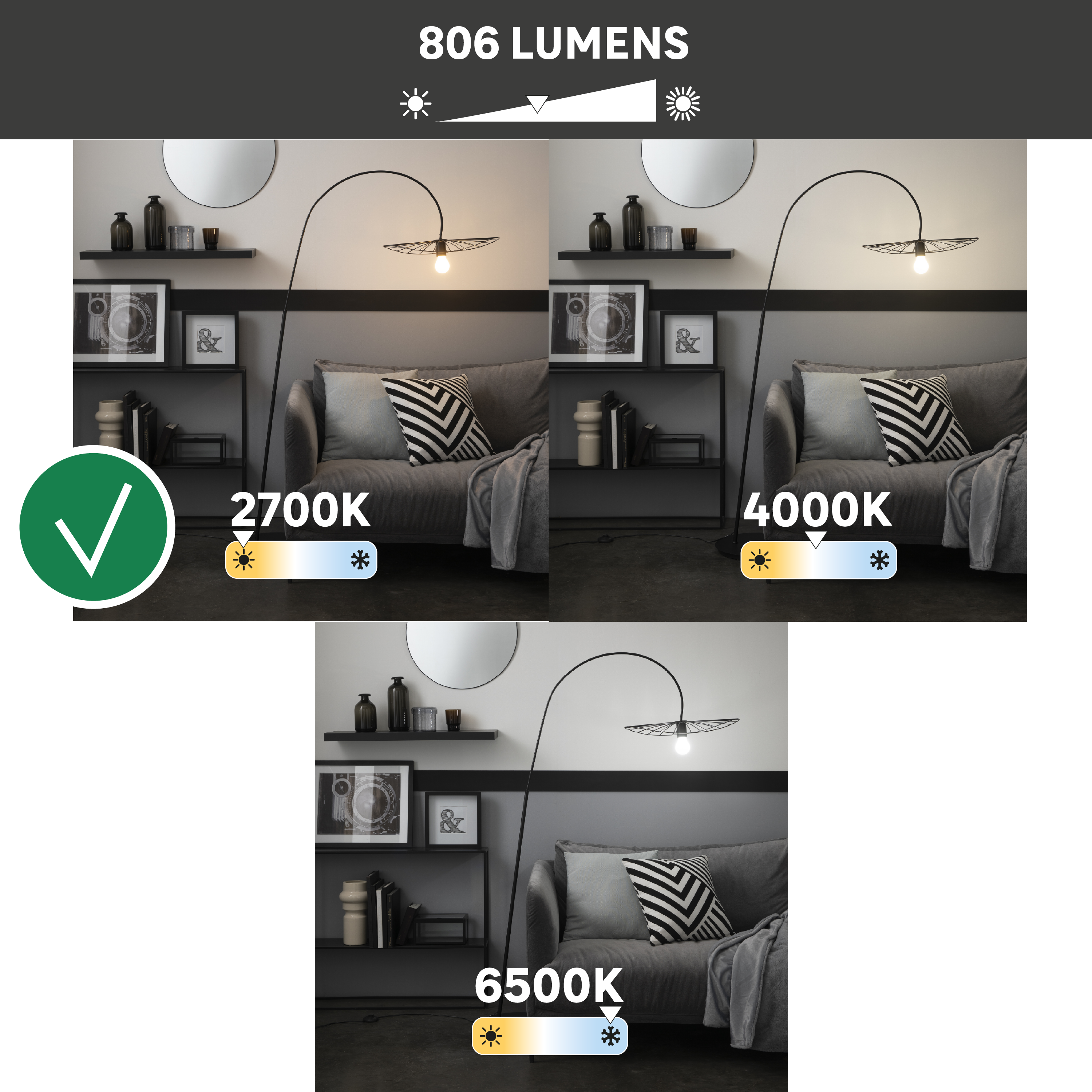 Żarówka LED E27 5,9 W 806 lm Ciepła biel Lexman - 6