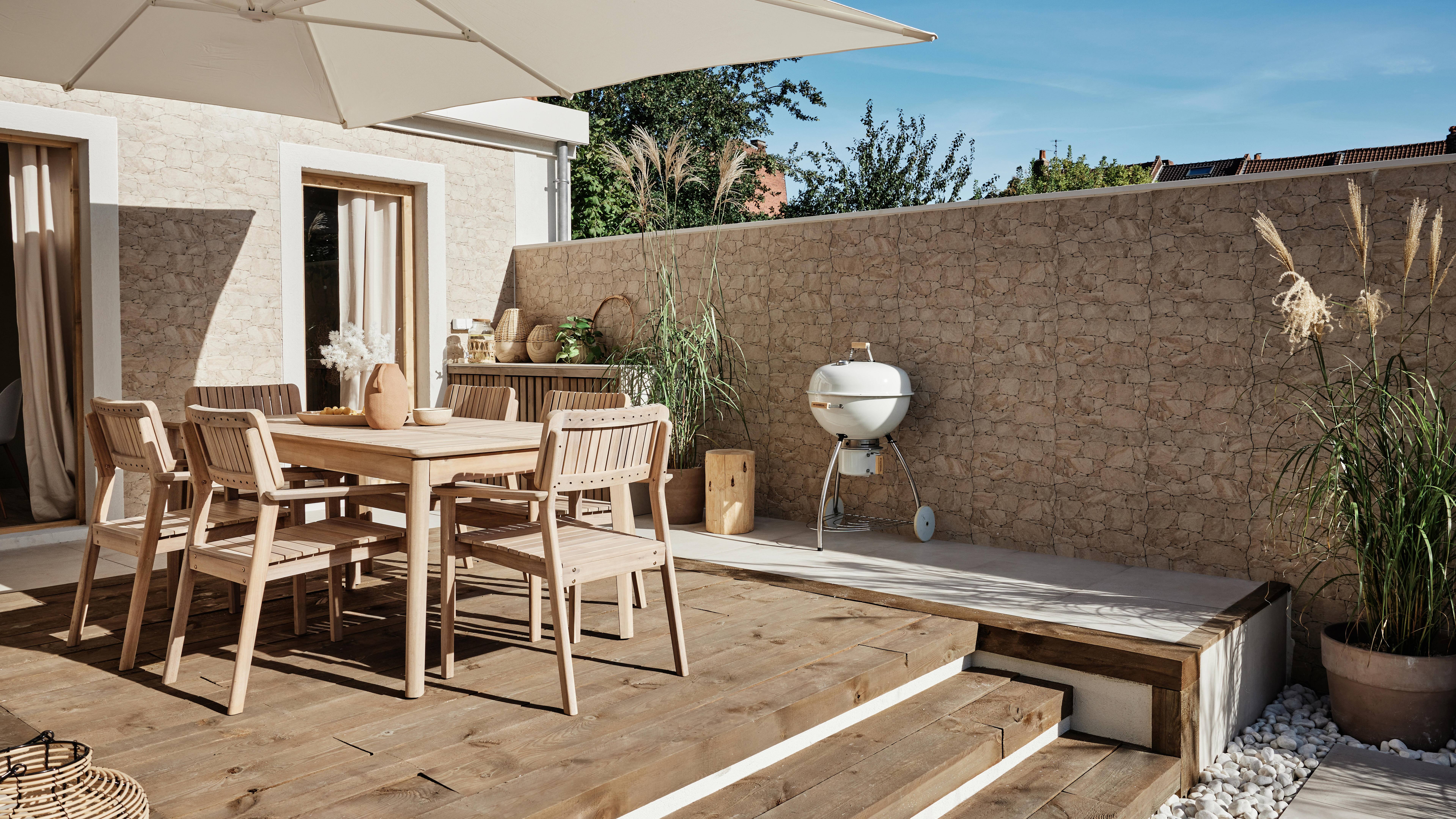 Chapéu de sol NATERIAL AURA 360º 250G 290X390CM BRANCO - 14