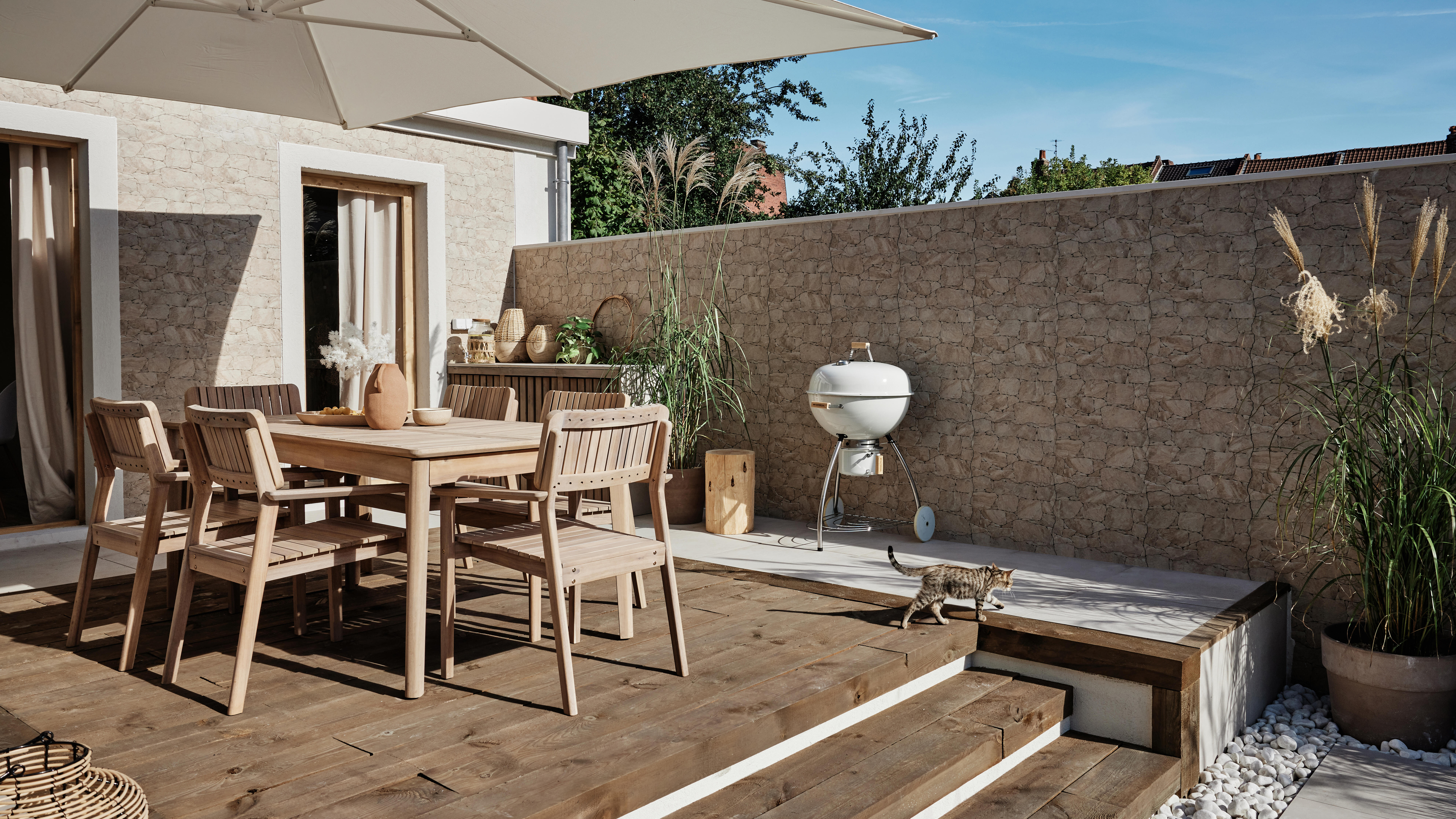 Chapéu de sol NATERIAL AURA 360º 250G 290X390CM BRANCO - 12