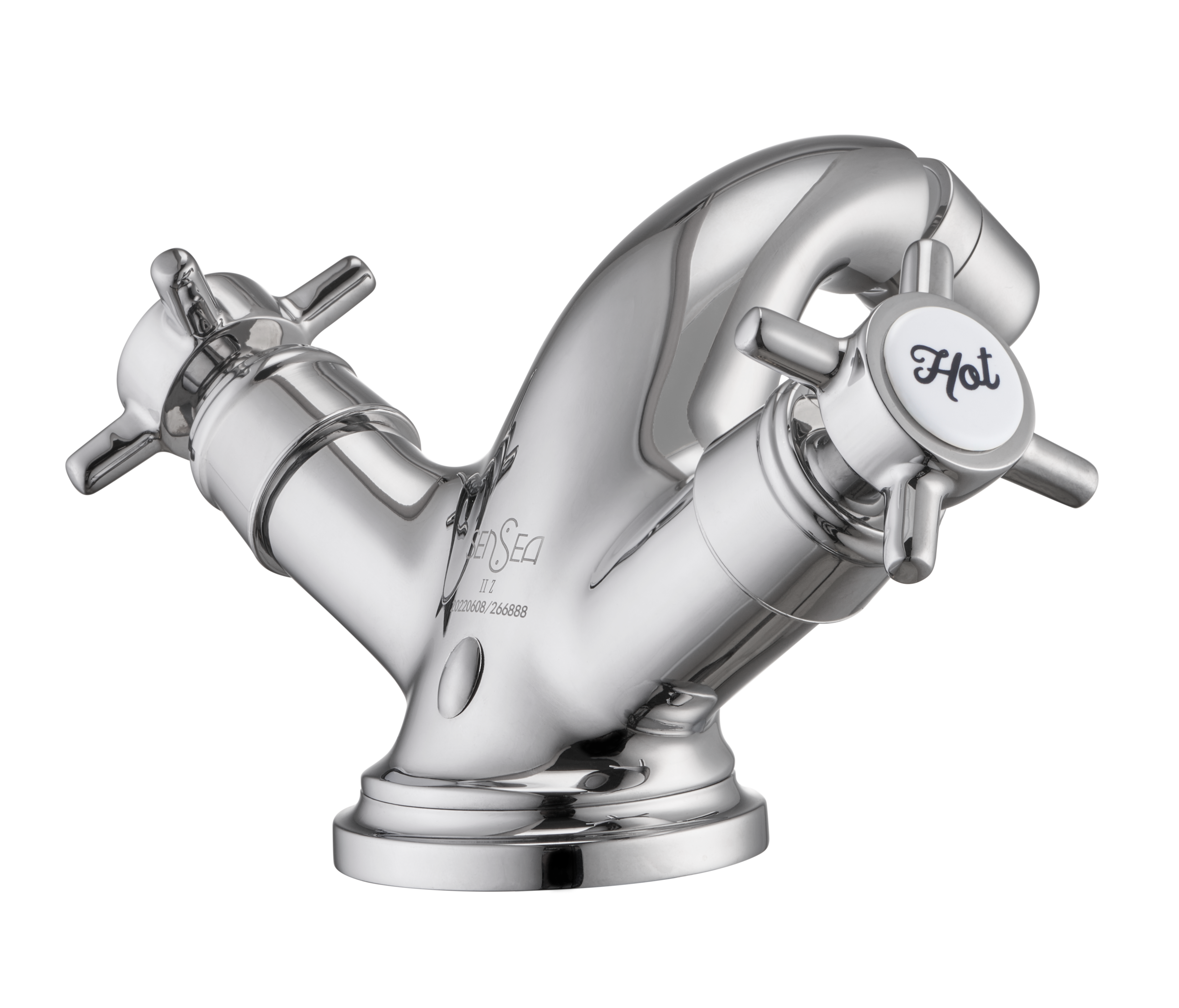 Grifo bimando de bidé SENSEA Mauna cromo brillo. Antical. Latón - 12