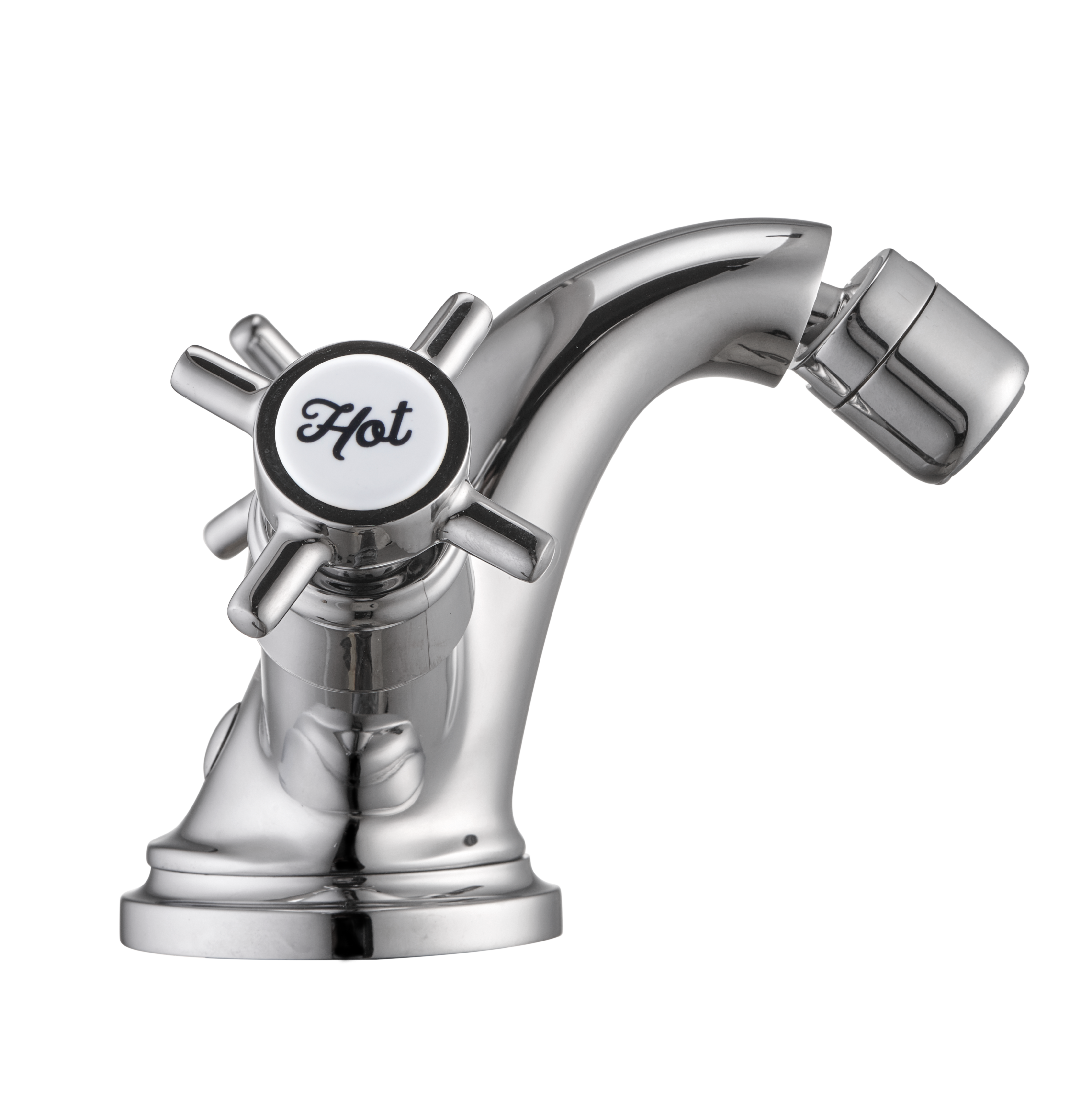 Grifo bimando de bidé SENSEA Mauna cromo brillo. Antical. Latón - 11