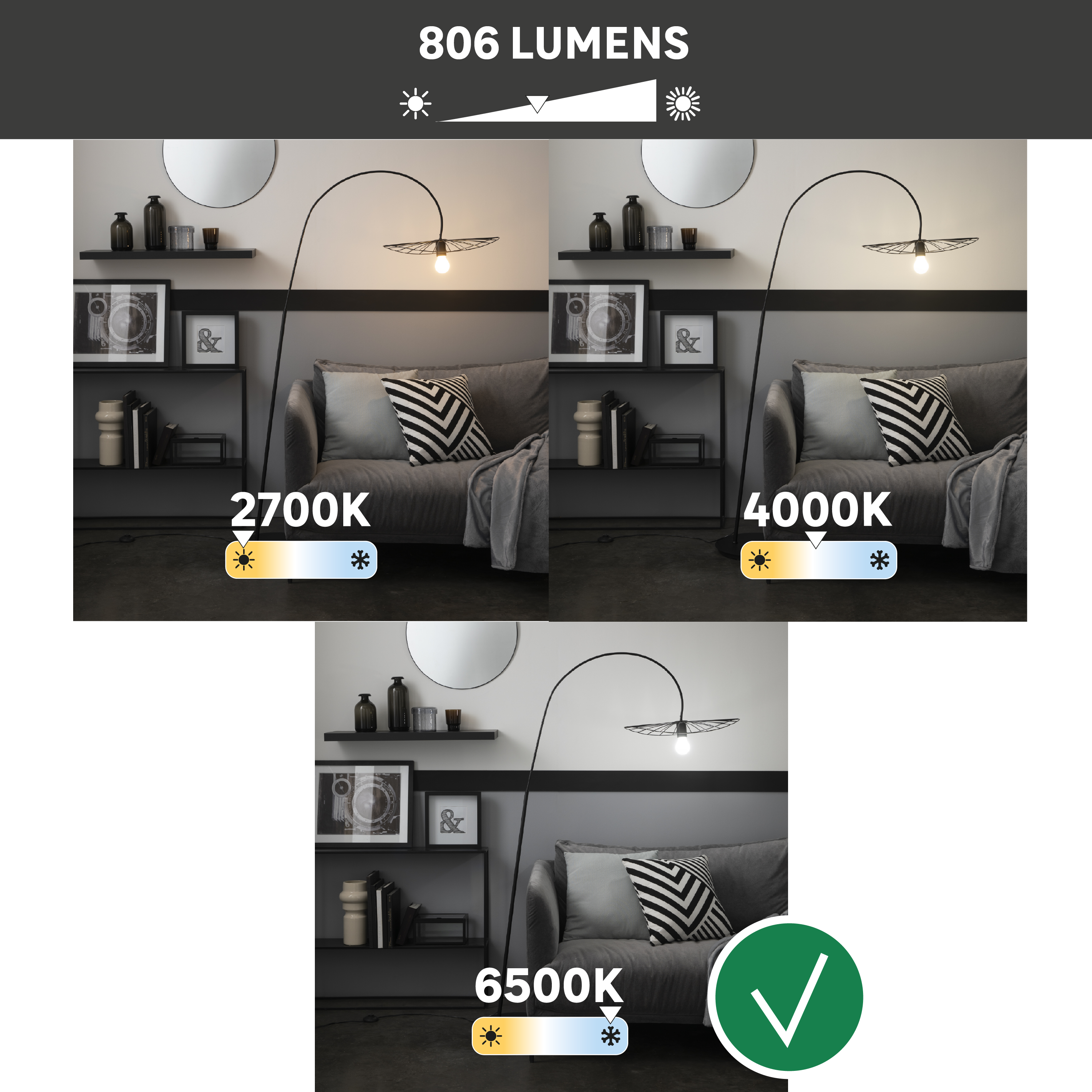 Żarówka LED E27 5,9 W 806 lm Zimna biel Lexman - 5