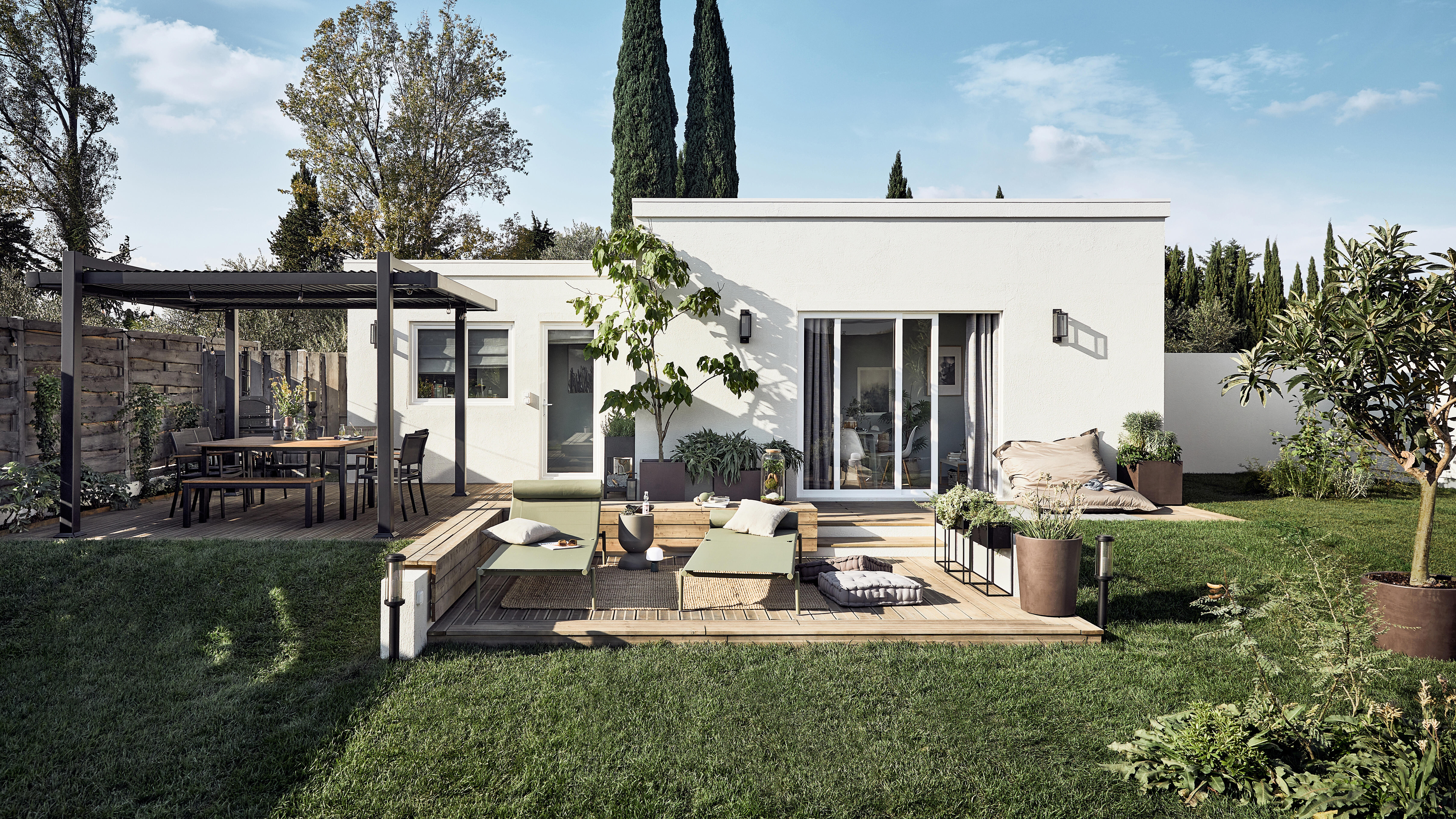 Coussin déperlant Maxi Bigbag, taupe l.140 x H.180 cm - 6