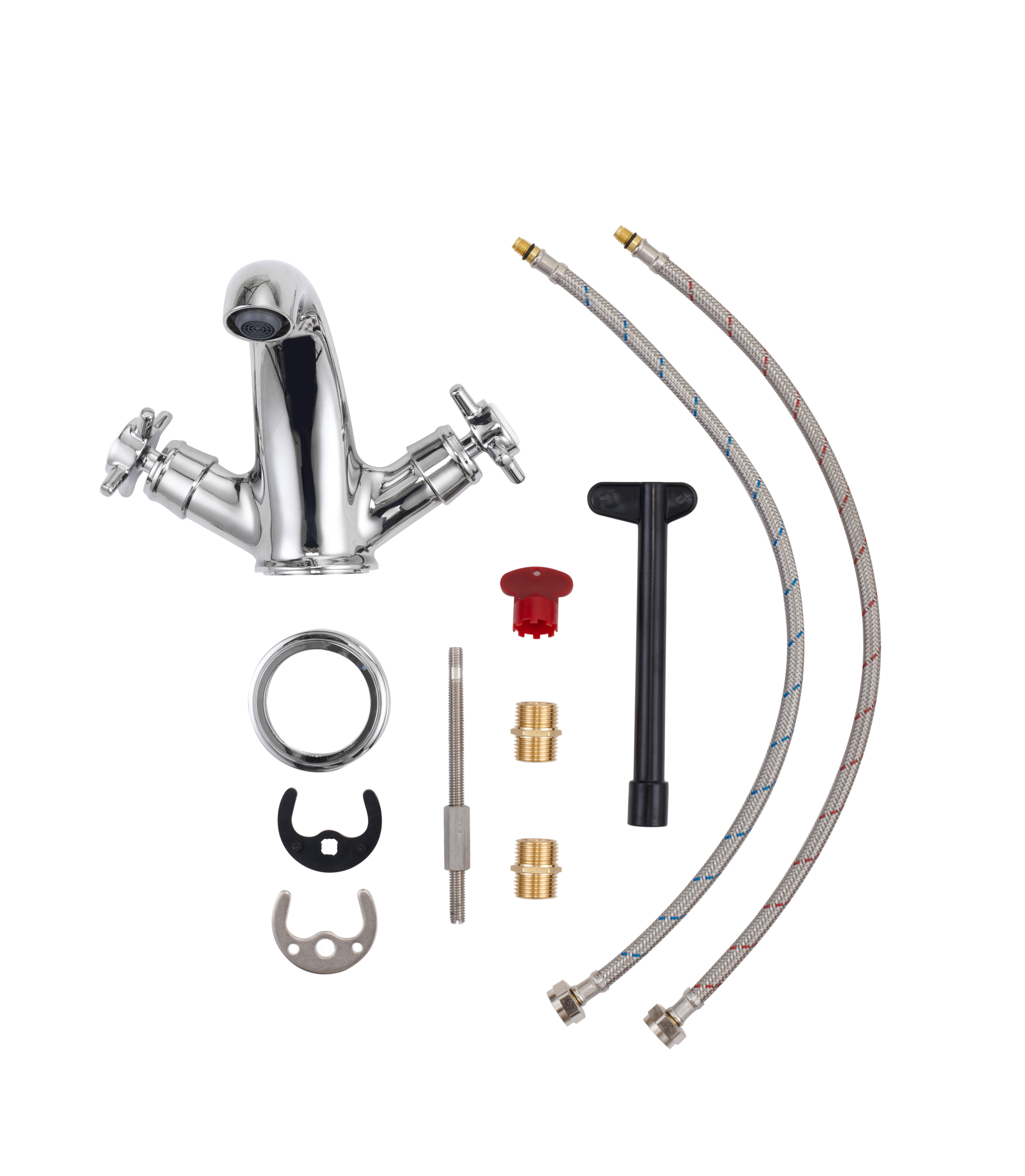 Grifo de lavabo SENSEA Mauna bimando cromo brillo. Latón - 7