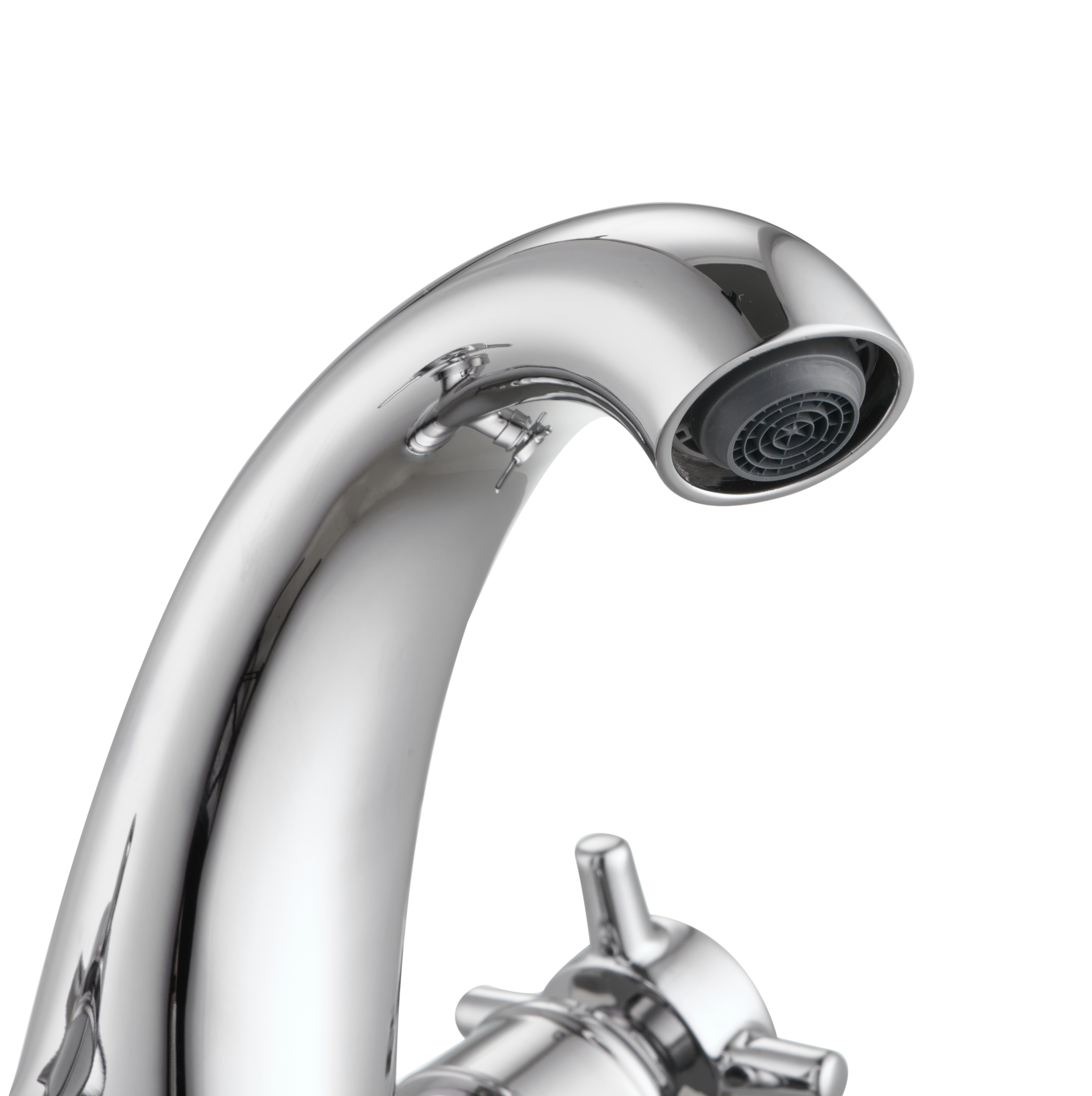 Grifo de lavabo SENSEA Mauna bimando cromo brillo. Latón - 11