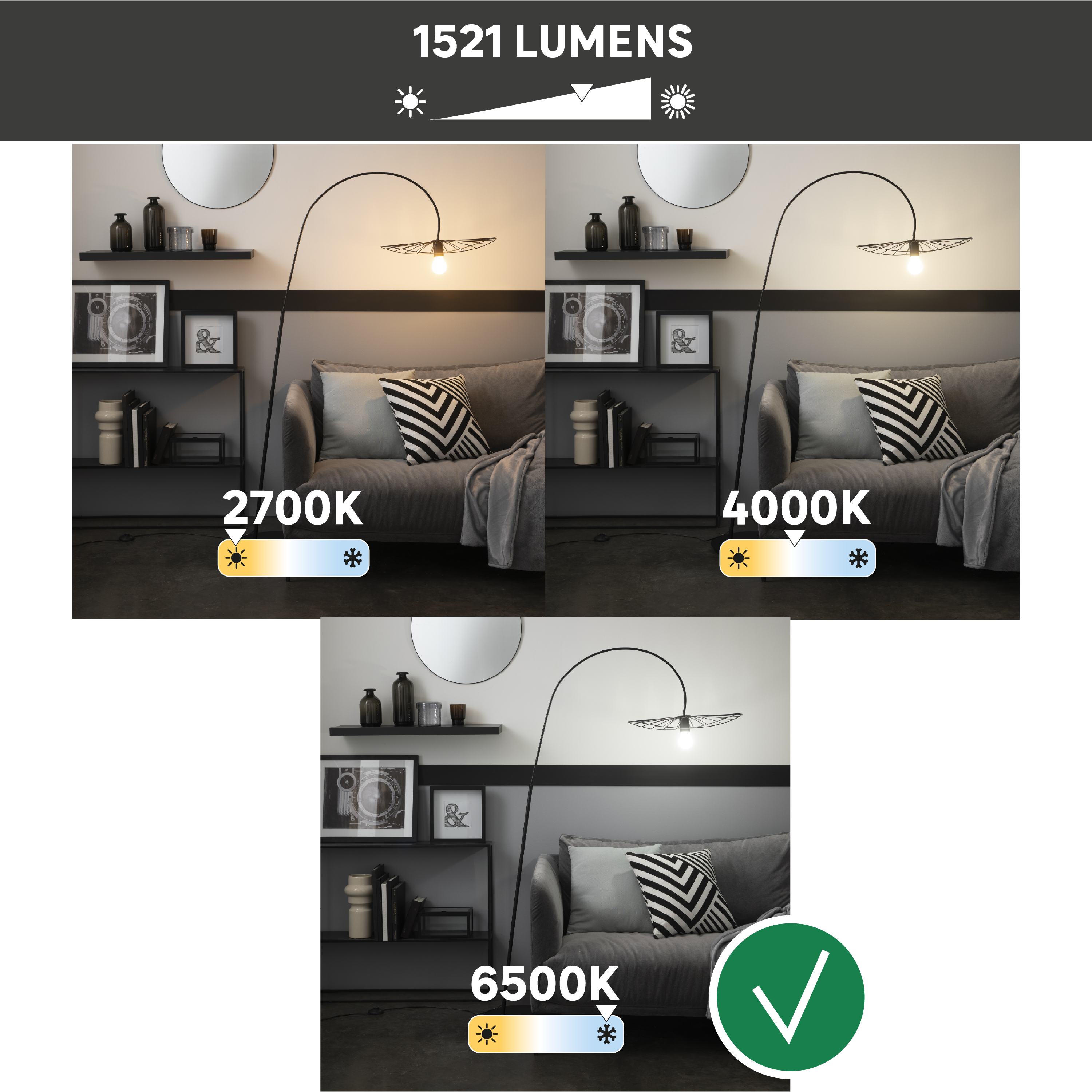 Lâmpada LED filamento A60 E27 1521 lm 6500 k Milky - 4