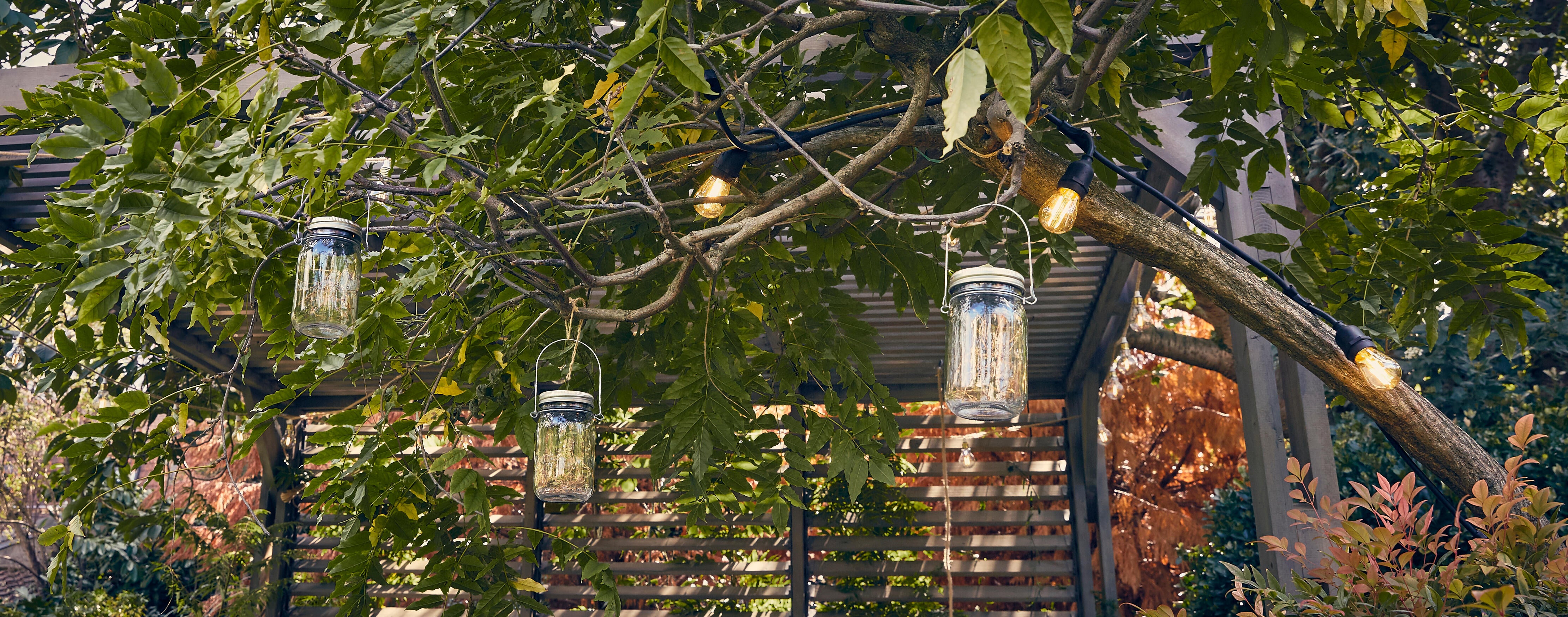 Lampada solare decorativa Lampada solare, in vetro, luce giallo - 5