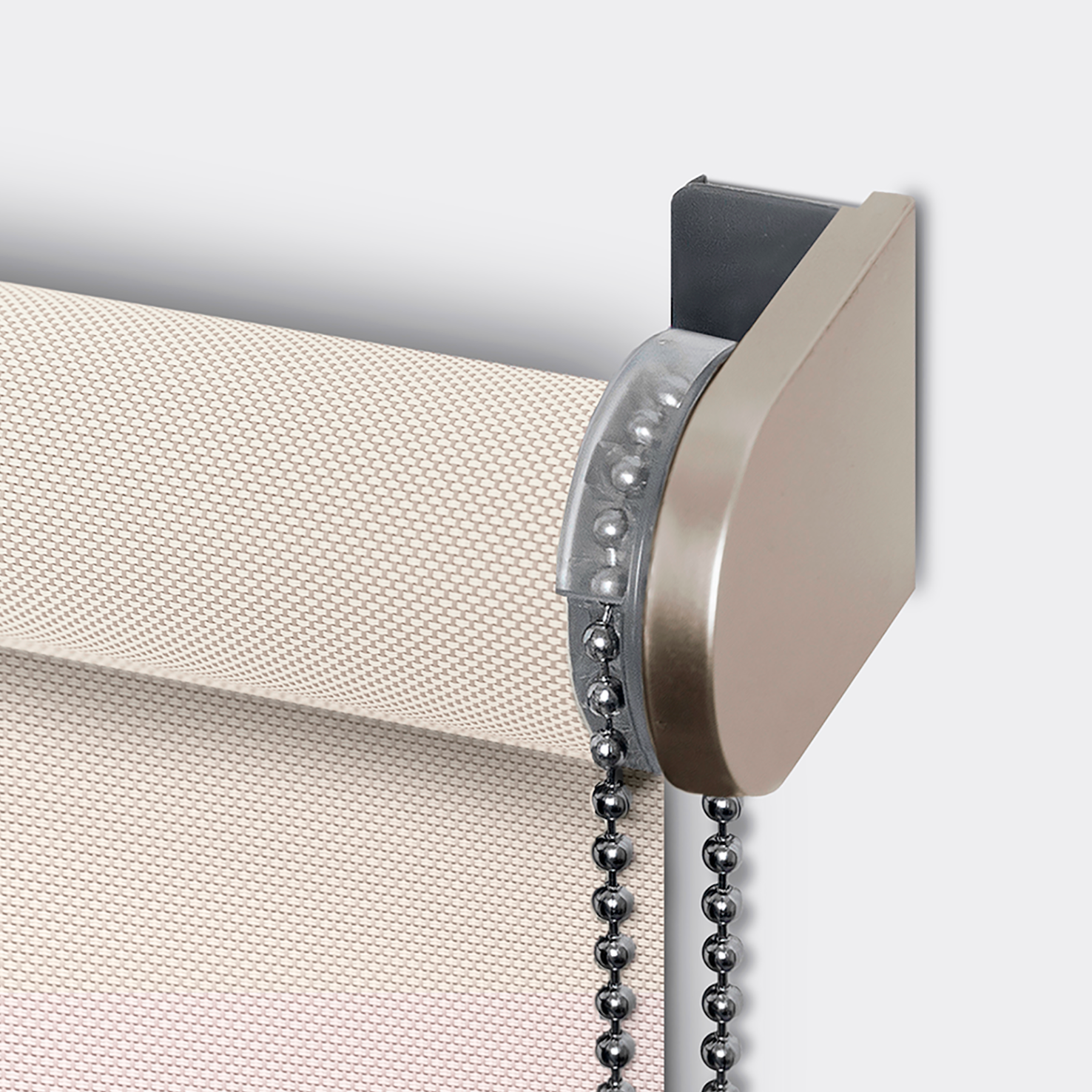 Estor enrollable screen 10% térmico con cadena Salsa poliéster liso blanco paper INSPIRE de 120x250cm - 8