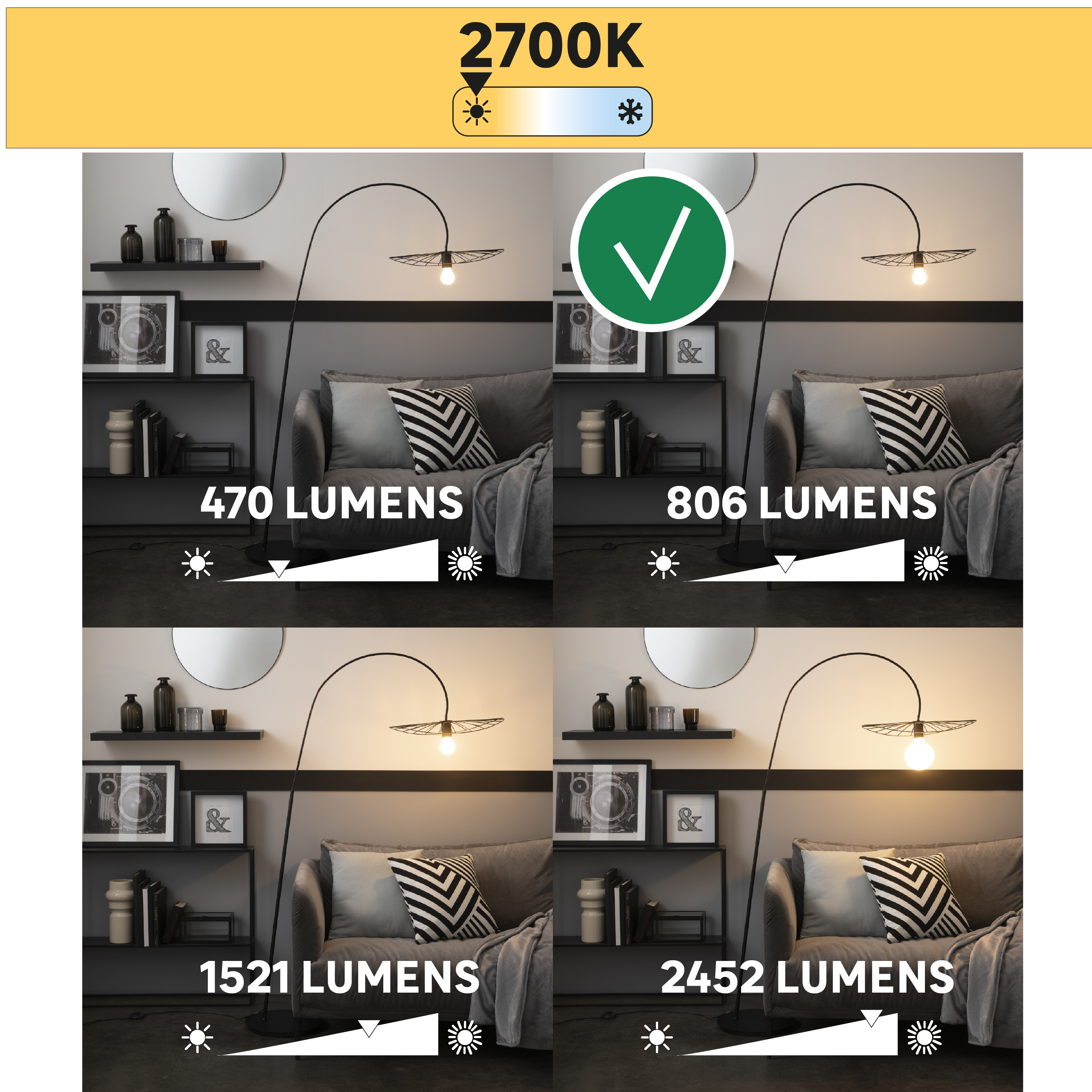 Żarówka LED E27 5,9 W 806 lm Ciepła biel Lexman - 5