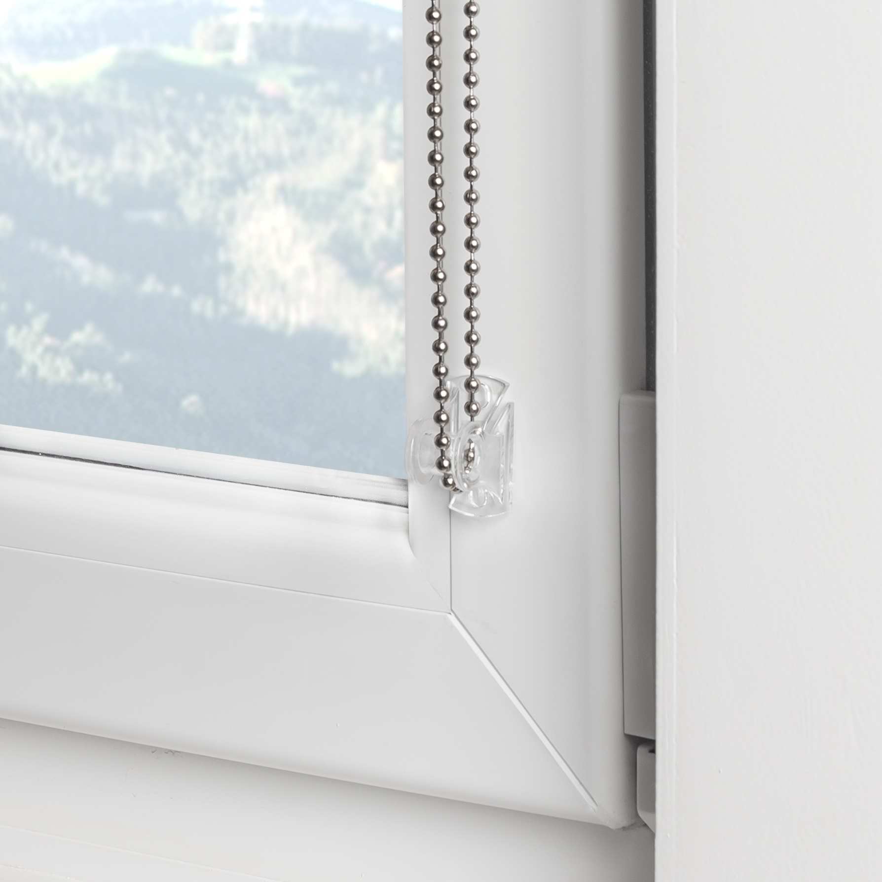 Estor enrollable screen 10% térmico con cadena Salsa poliéster liso blanco paper INSPIRE de 120x250cm - 7