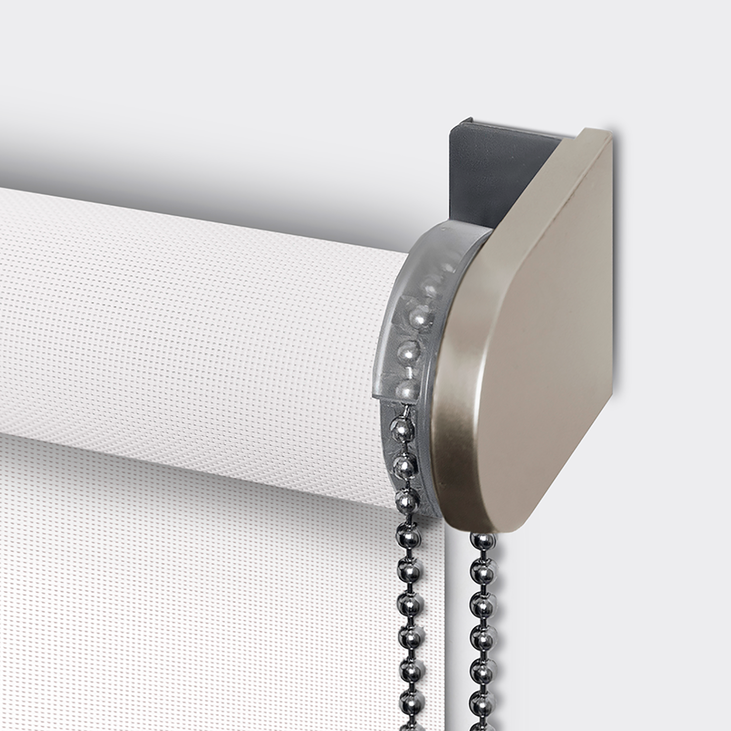 Estor enrollable screen 10% térmico con cadena Salsa poliéster liso blanco INSPIRE de 120x250cm - 7