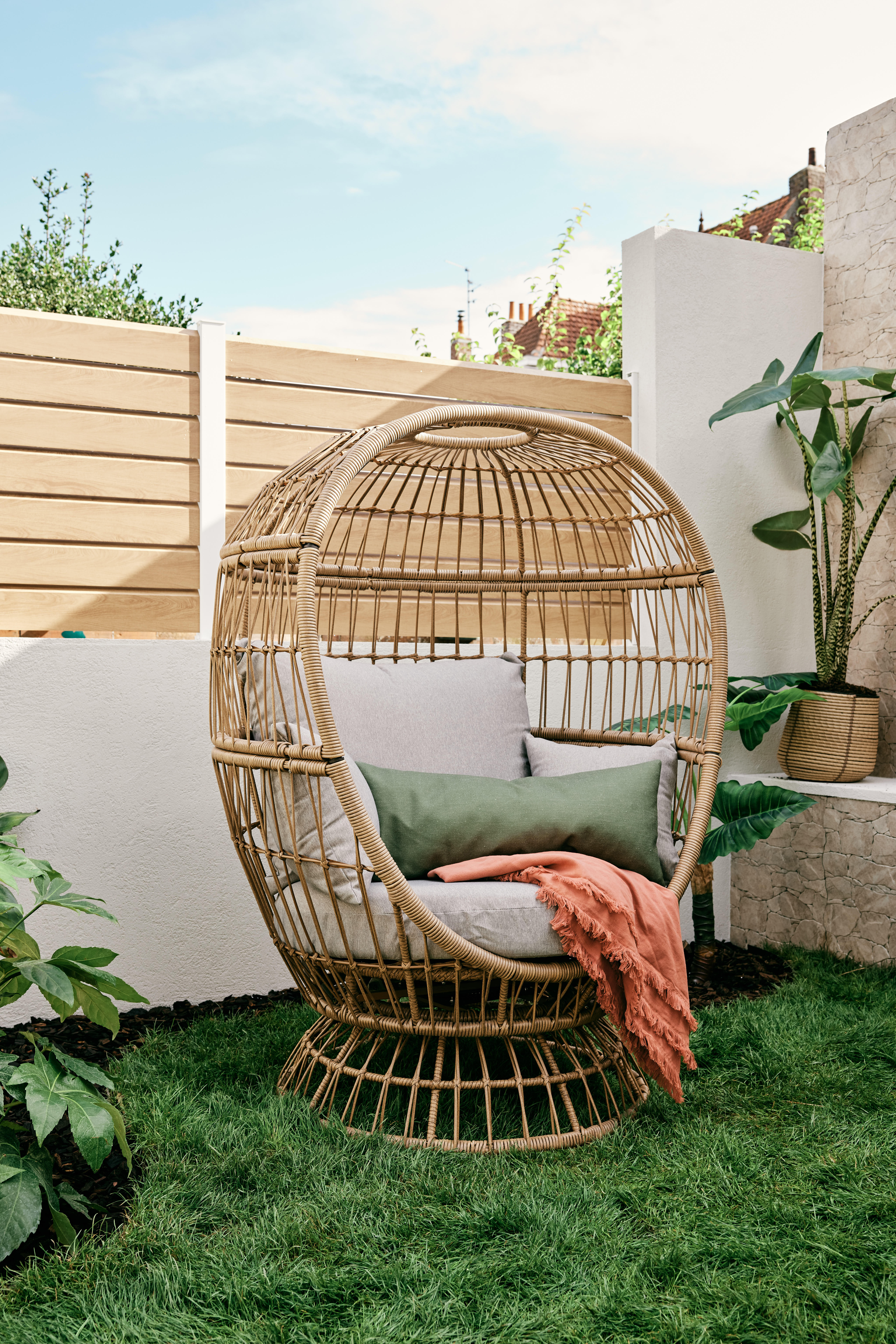 Carrelage mur extérieur / mur intérieur effet pierre ivoire Cook l.32 x L.48 cm  - 6