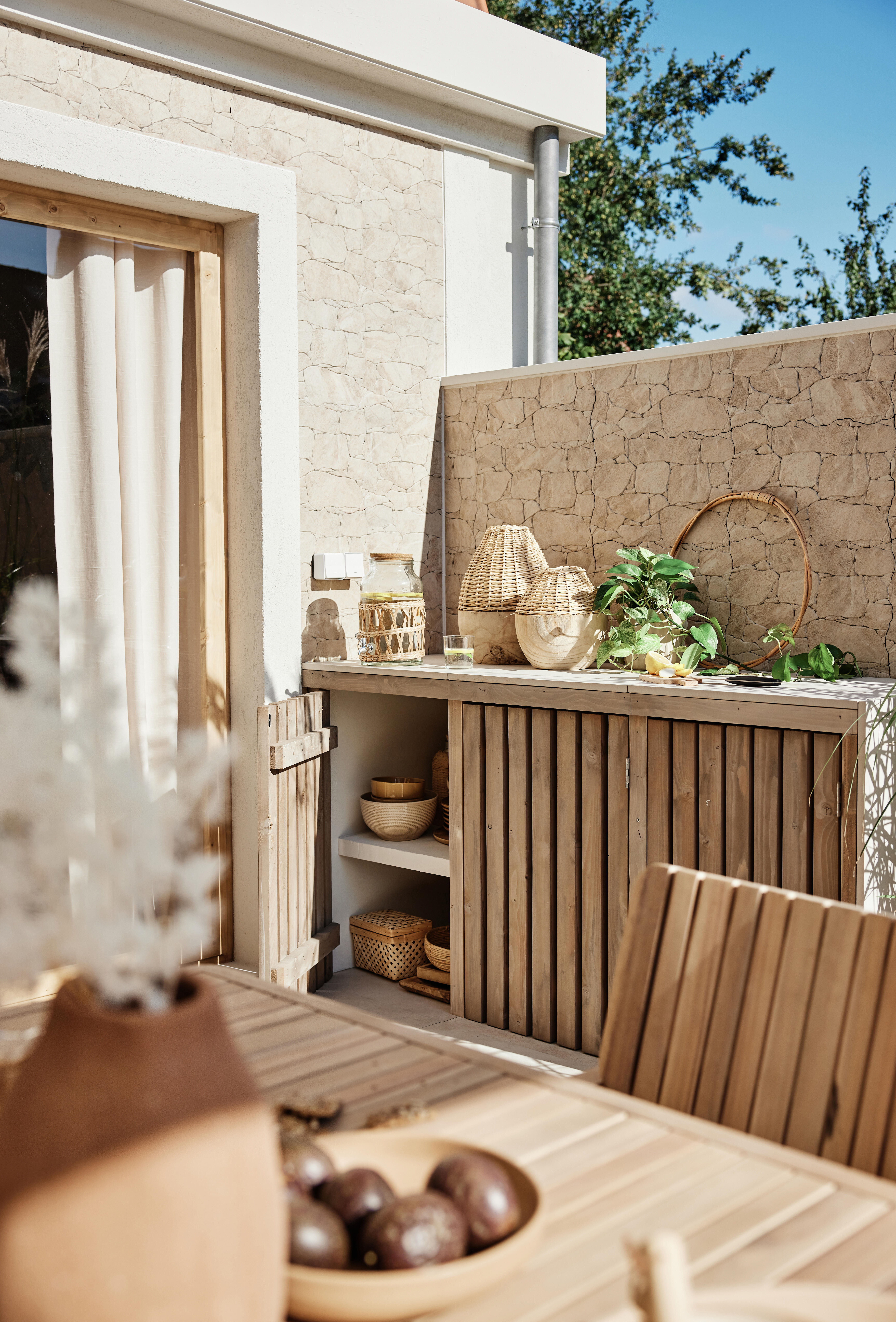 Carrelage mur extérieur / mur intérieur effet pierre ivoire Cook l.32 x L.48 cm  - 5