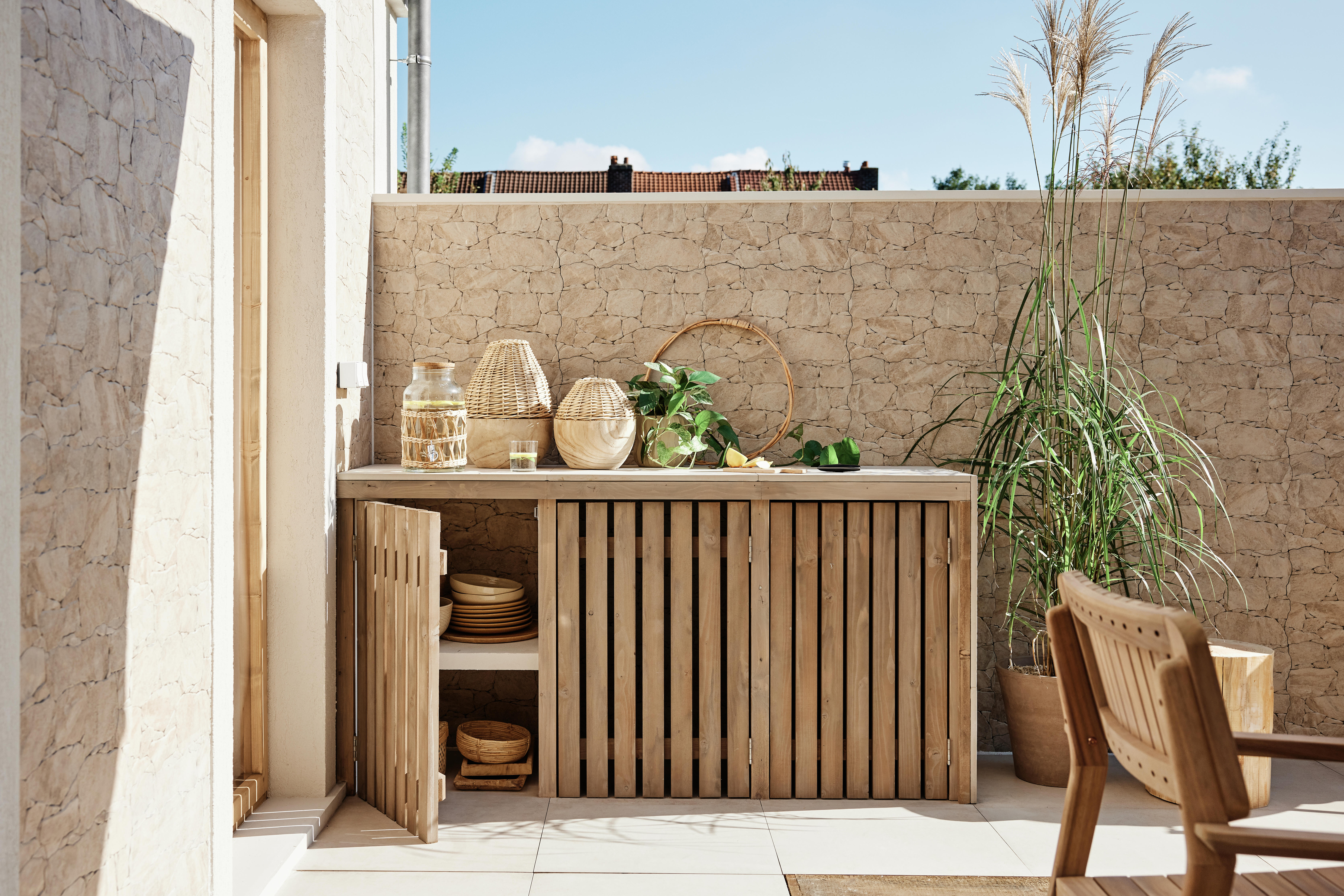 Carrelage mur extérieur / mur intérieur effet pierre ivoire Cook l.32 x L.48 cm  - 4