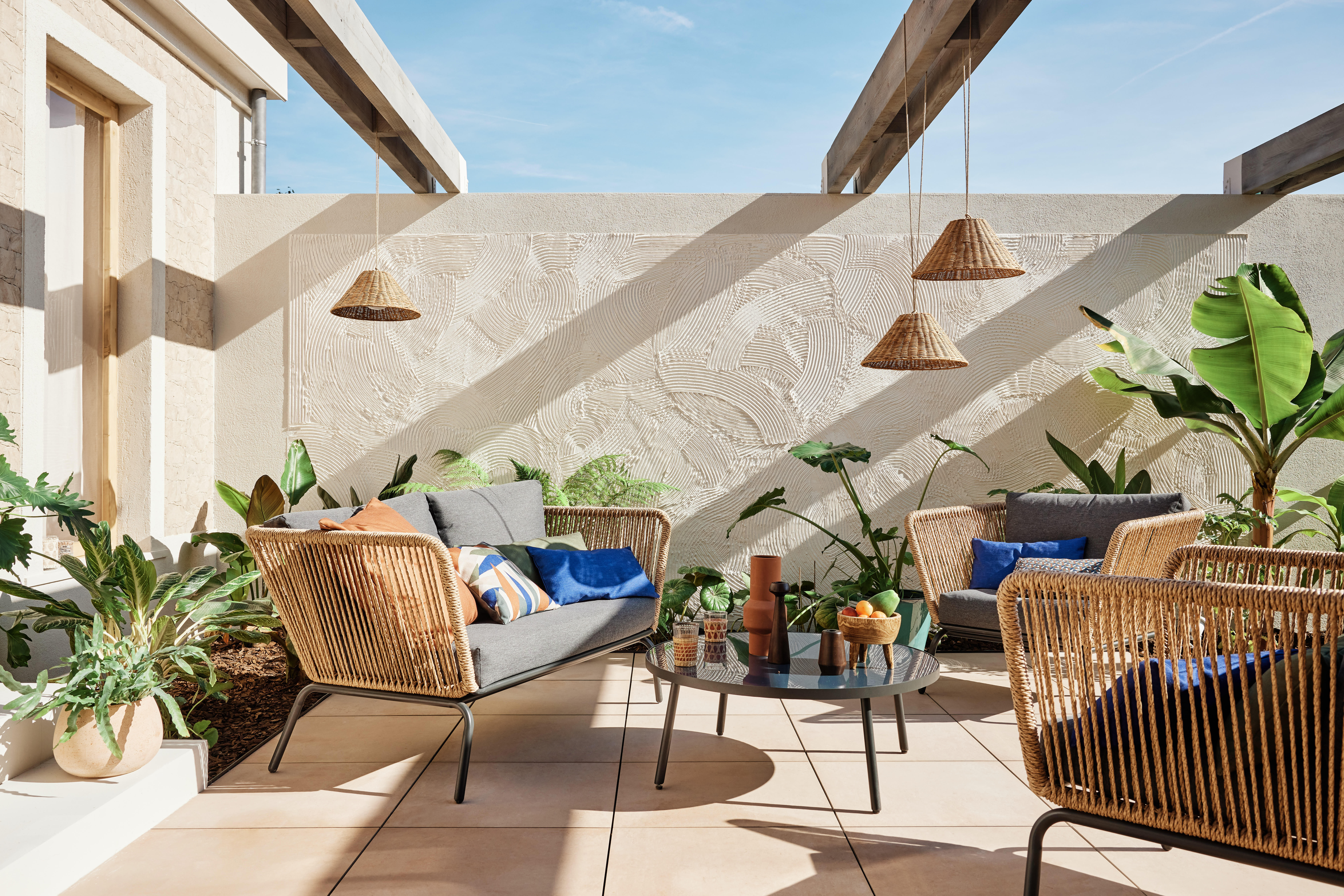 Lampadario LED design CALOBRA 20 BATTERY HANG marrone, luce calda 900 lumen, NEWGARDEN, IP54 - 18