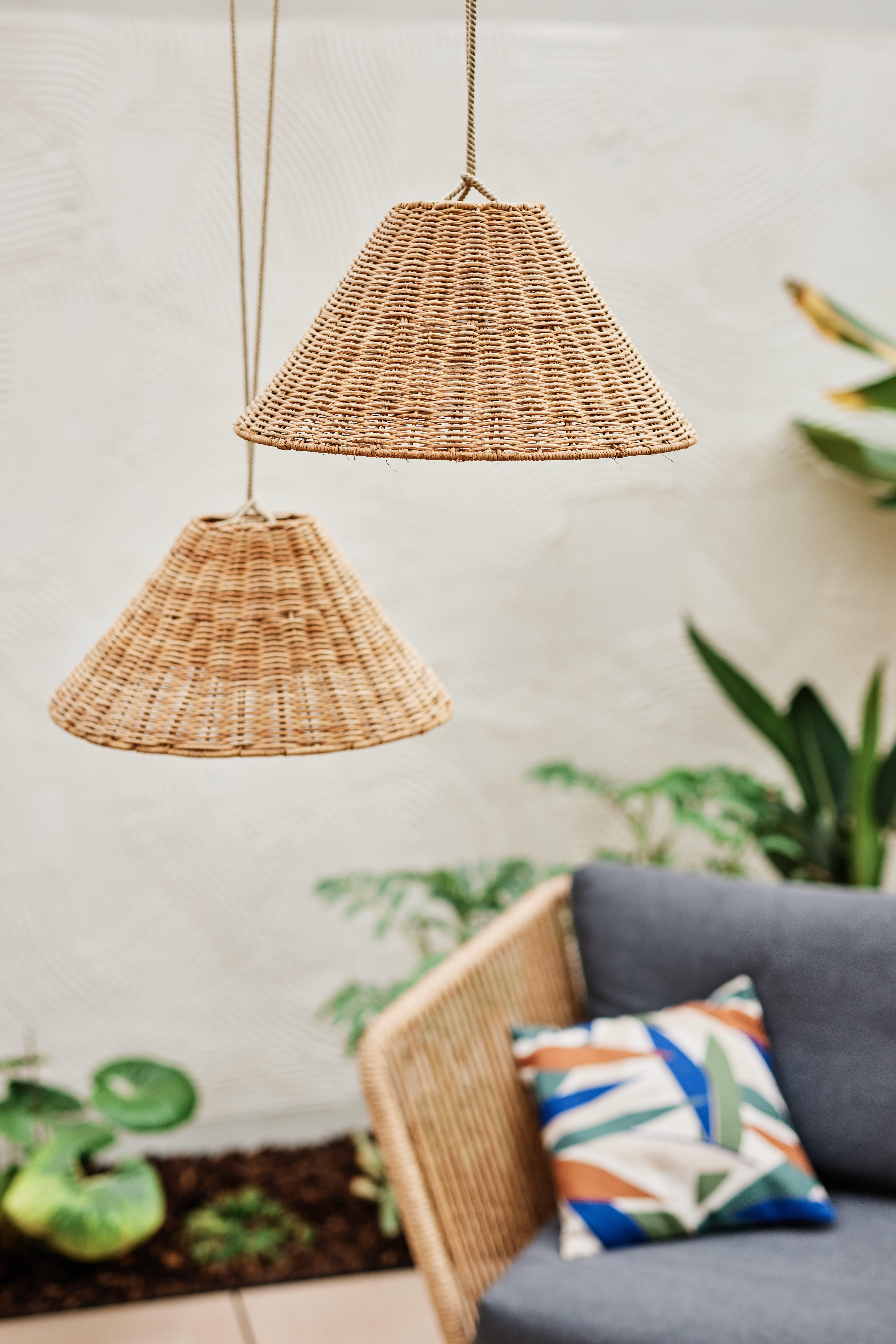 Lampadario LED design CALOBRA 20 BATTERY HANG marrone, luce calda 900 lumen, NEWGARDEN, IP54 - 17