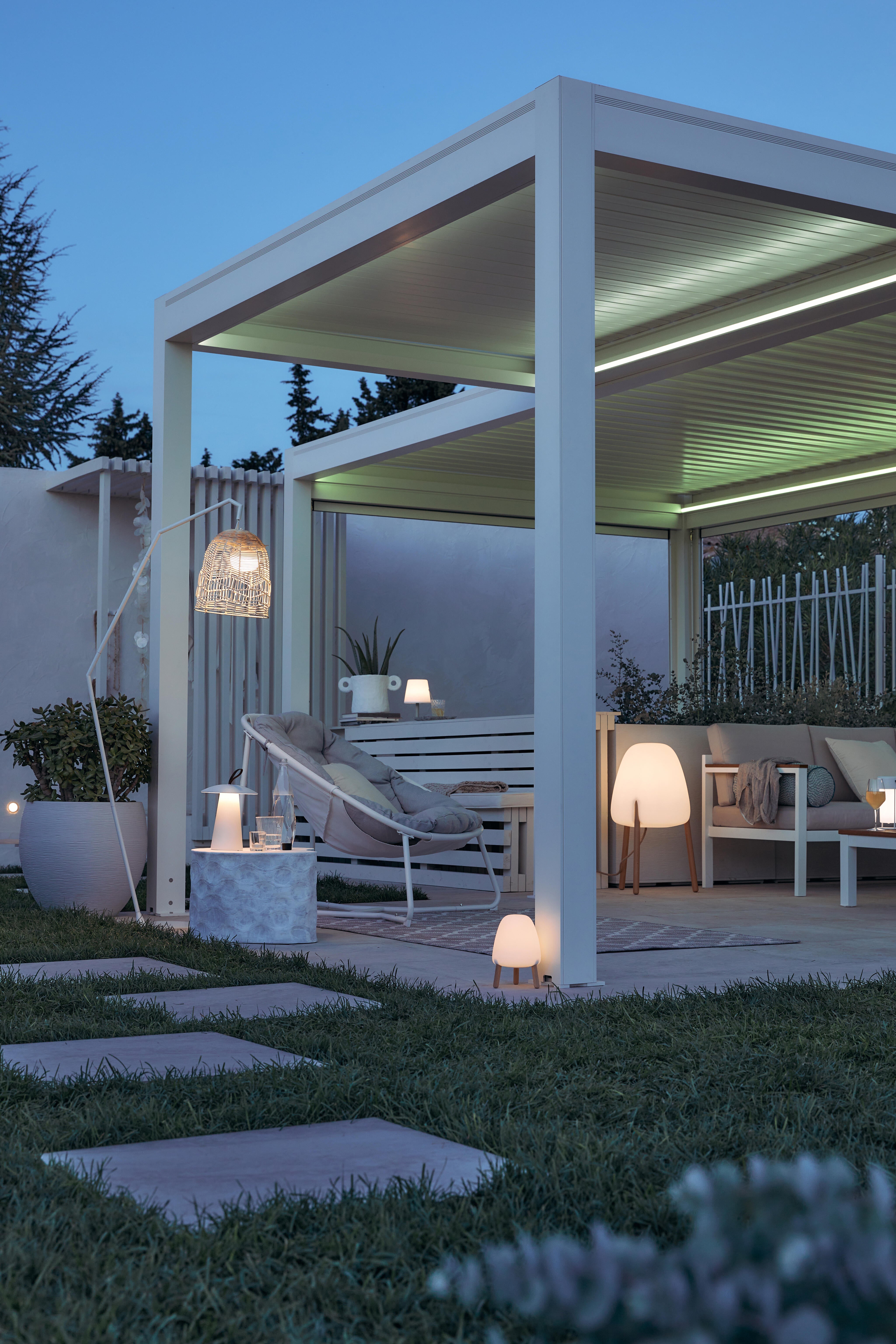 Cadeira relax aço branco Cocoon Naterial - 22