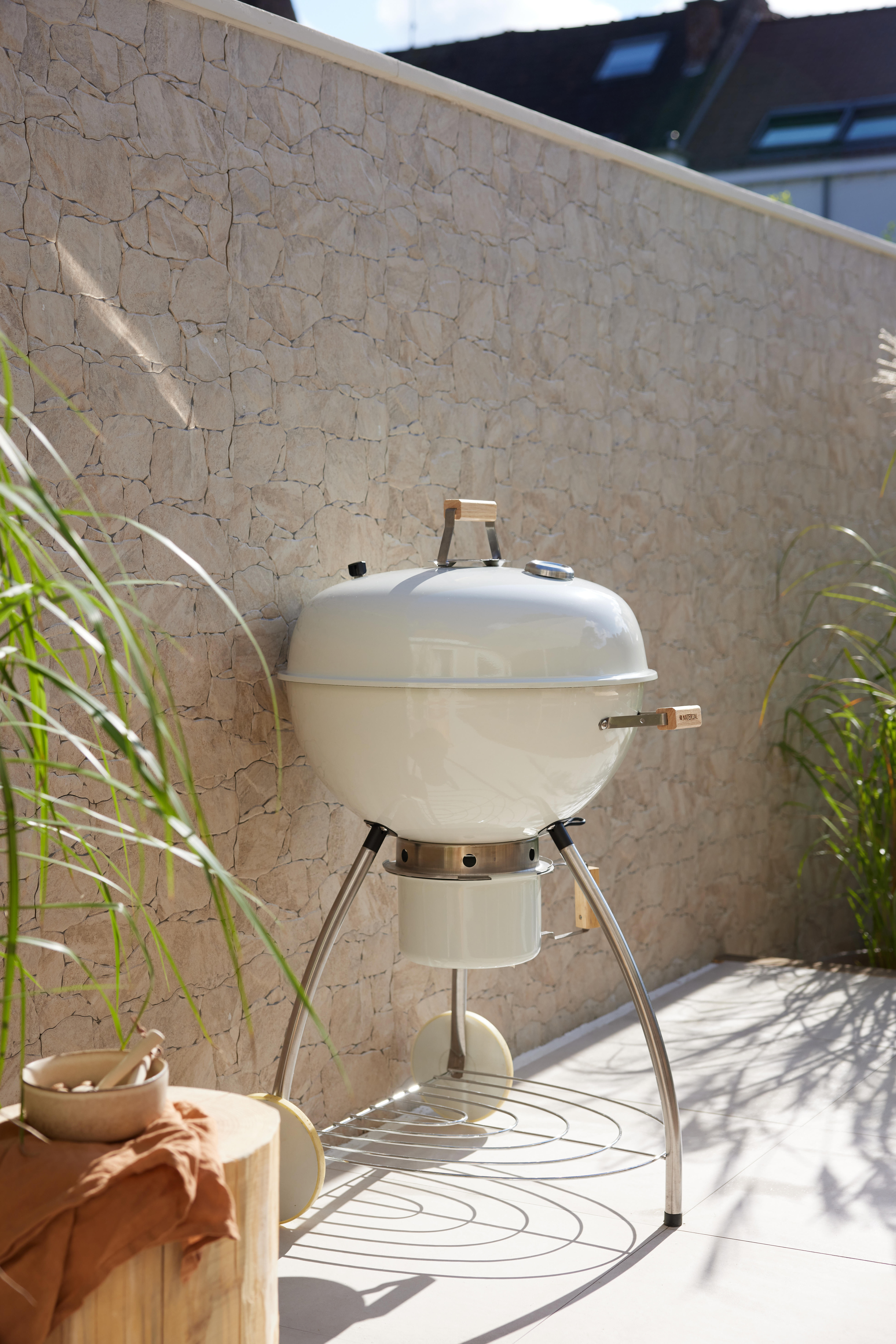 Barbecue charbon de bois NATERIAL ø 55 Phoenix Beta 2 blanc - 4