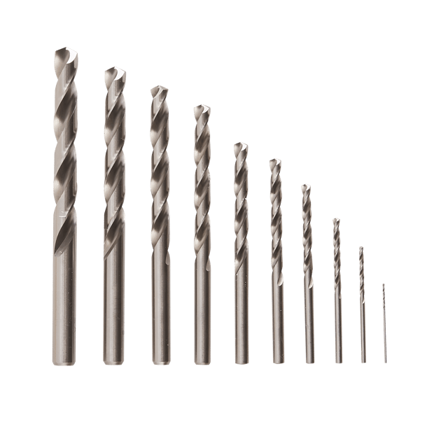 Zestaw wierteł do metalu 1-10mm 10szt. HSS DEXTER