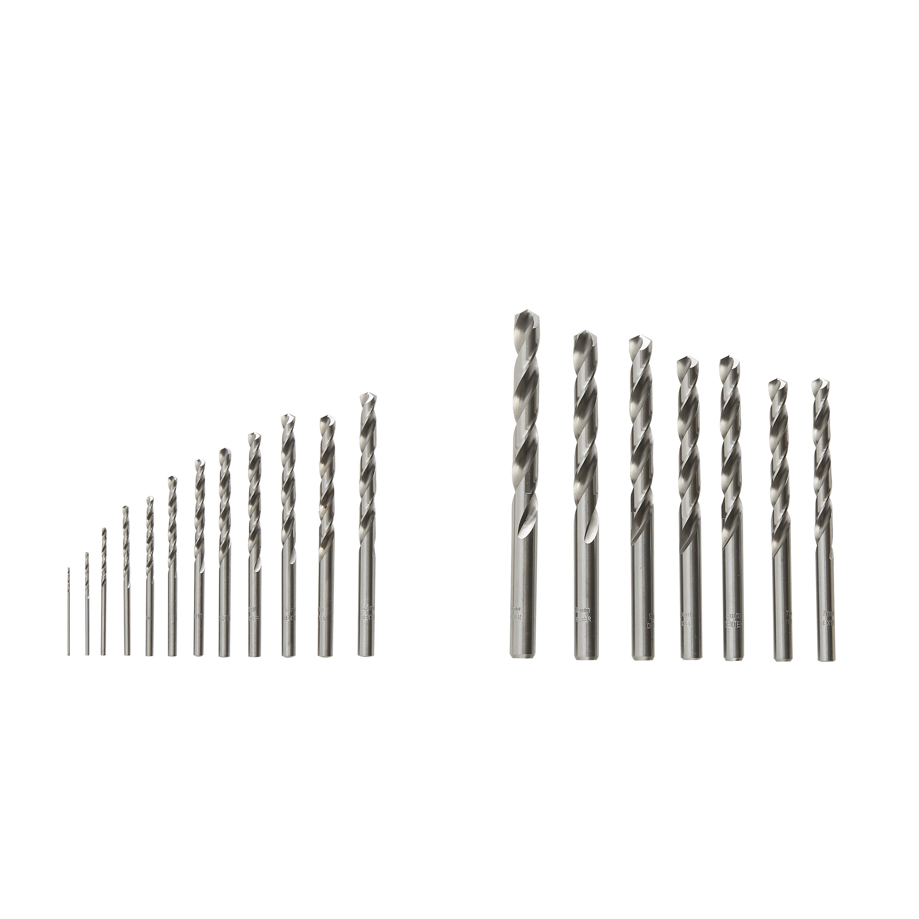 Lot de 19 Ensemble de forets métalliques, Diam.1 à 10 mm DEXTER - 4