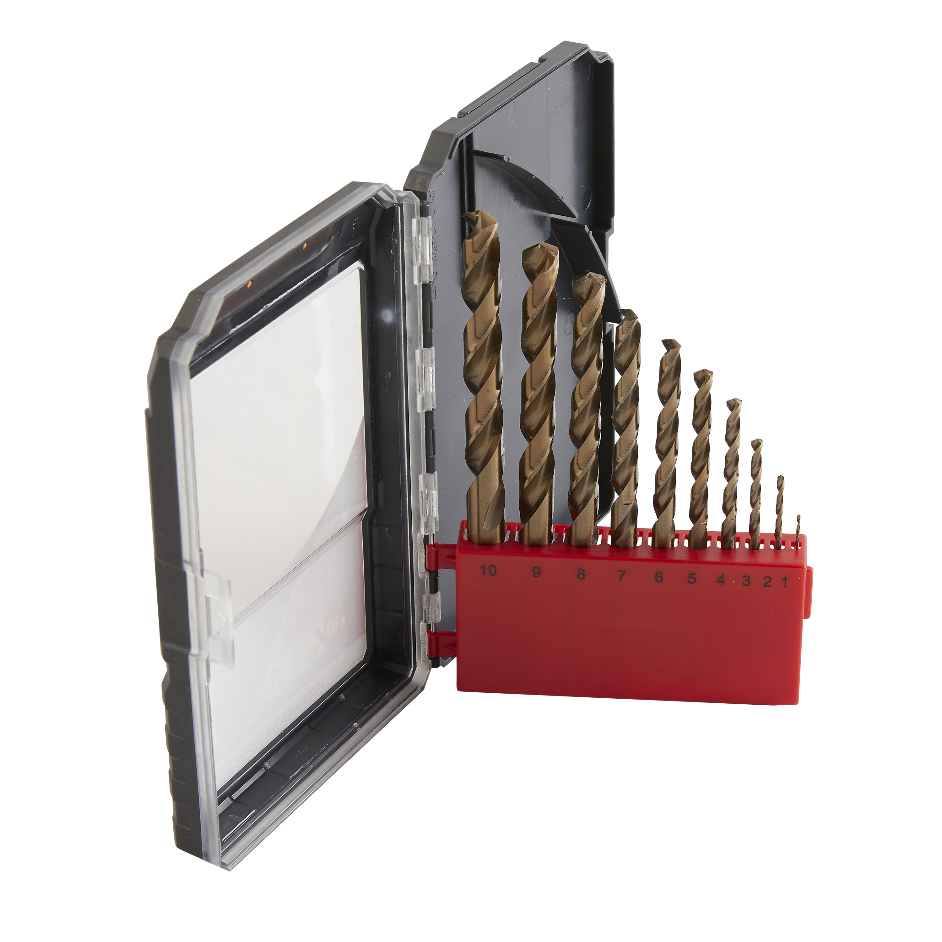 Lot de 10 Ensemble de forets métalliques, Diam.1 à 10 mm DEXTER PRO - 5