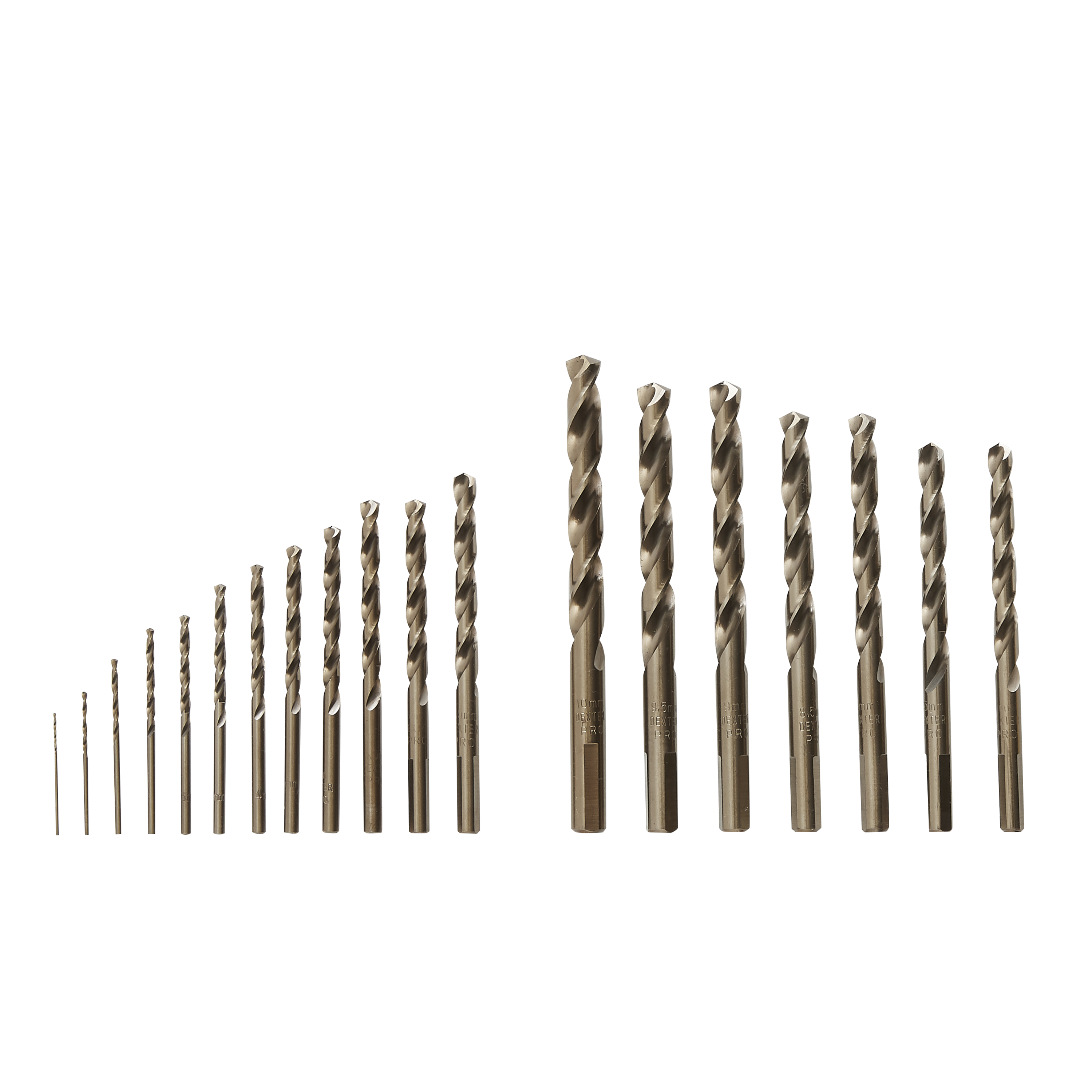 Lot de 19 forets métalliques, Diam.1 à 10 mm DEXTER PRO - 2