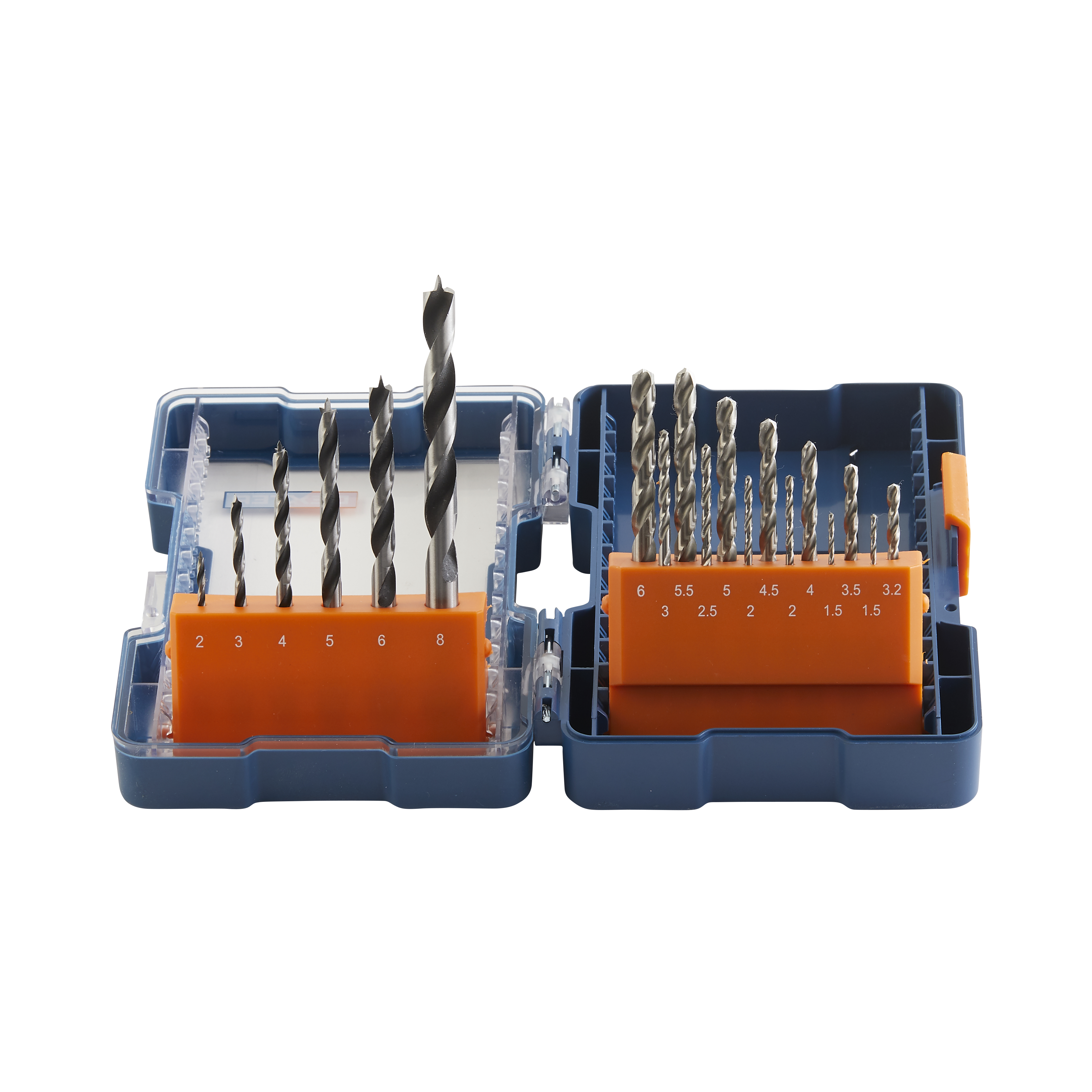 Set di punte DEXTER codolo cilindrico, 19 pezzi - 9