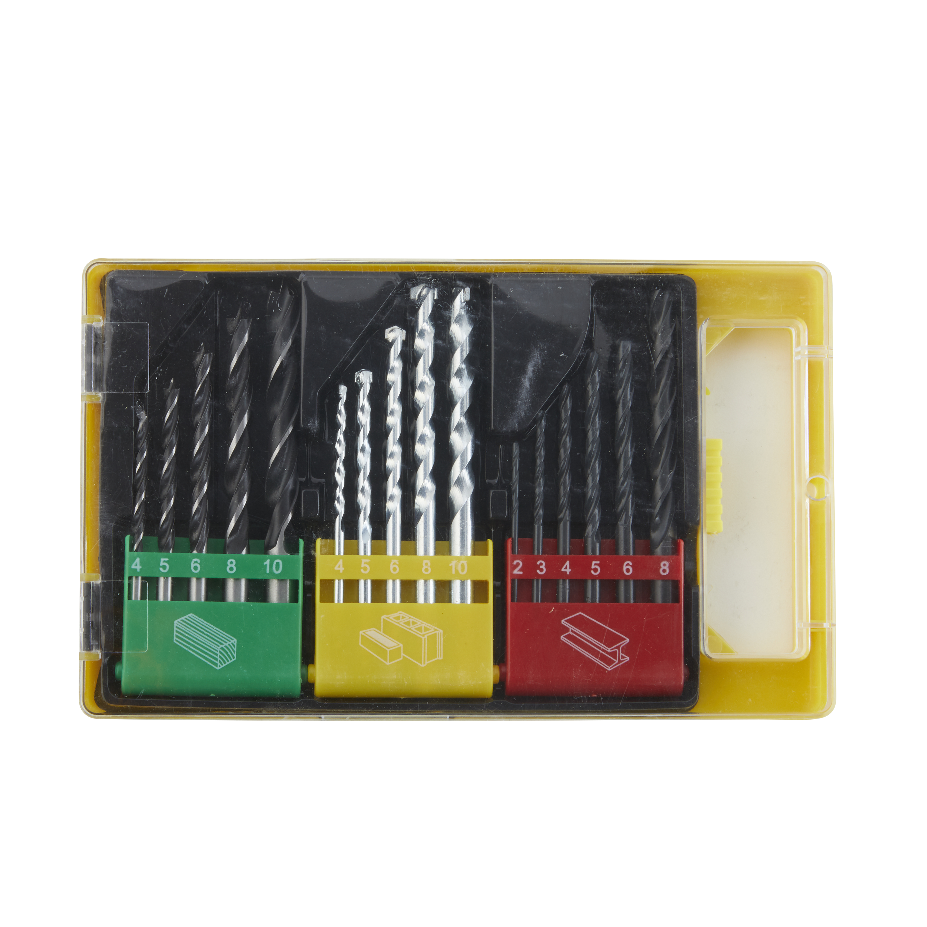 Assortiment de forets bois / acier / béton / brique / plastique / plexiglass, 16 - 6