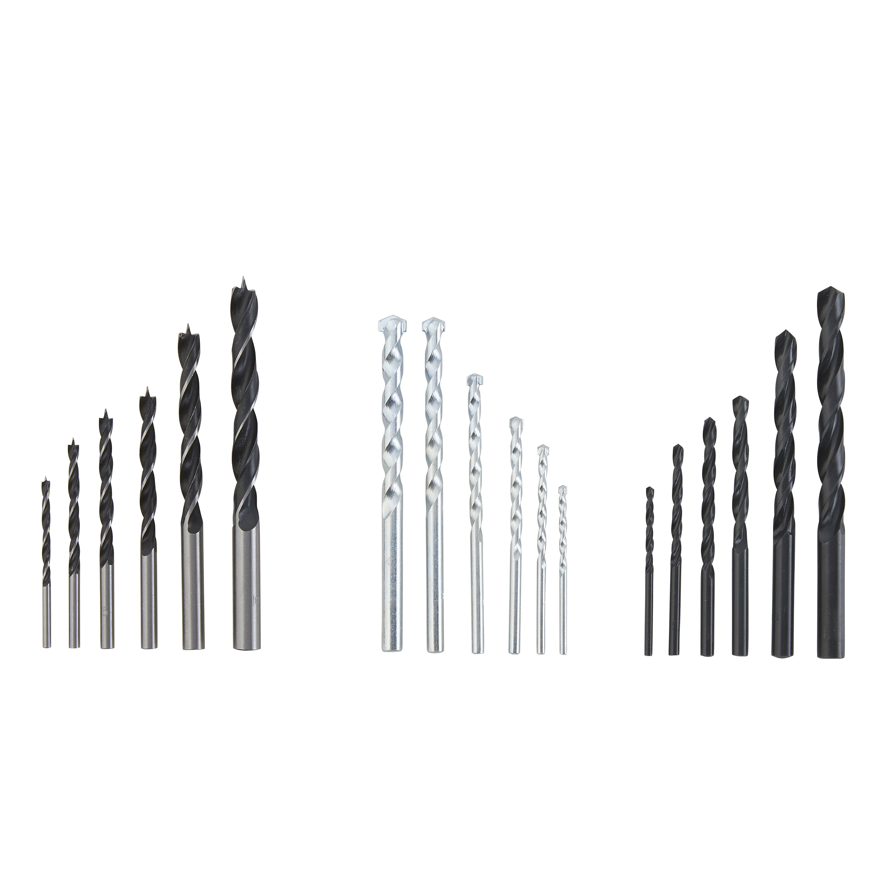 Assortiment de forets bois / acier / béton / brique, 18 pièces - 2