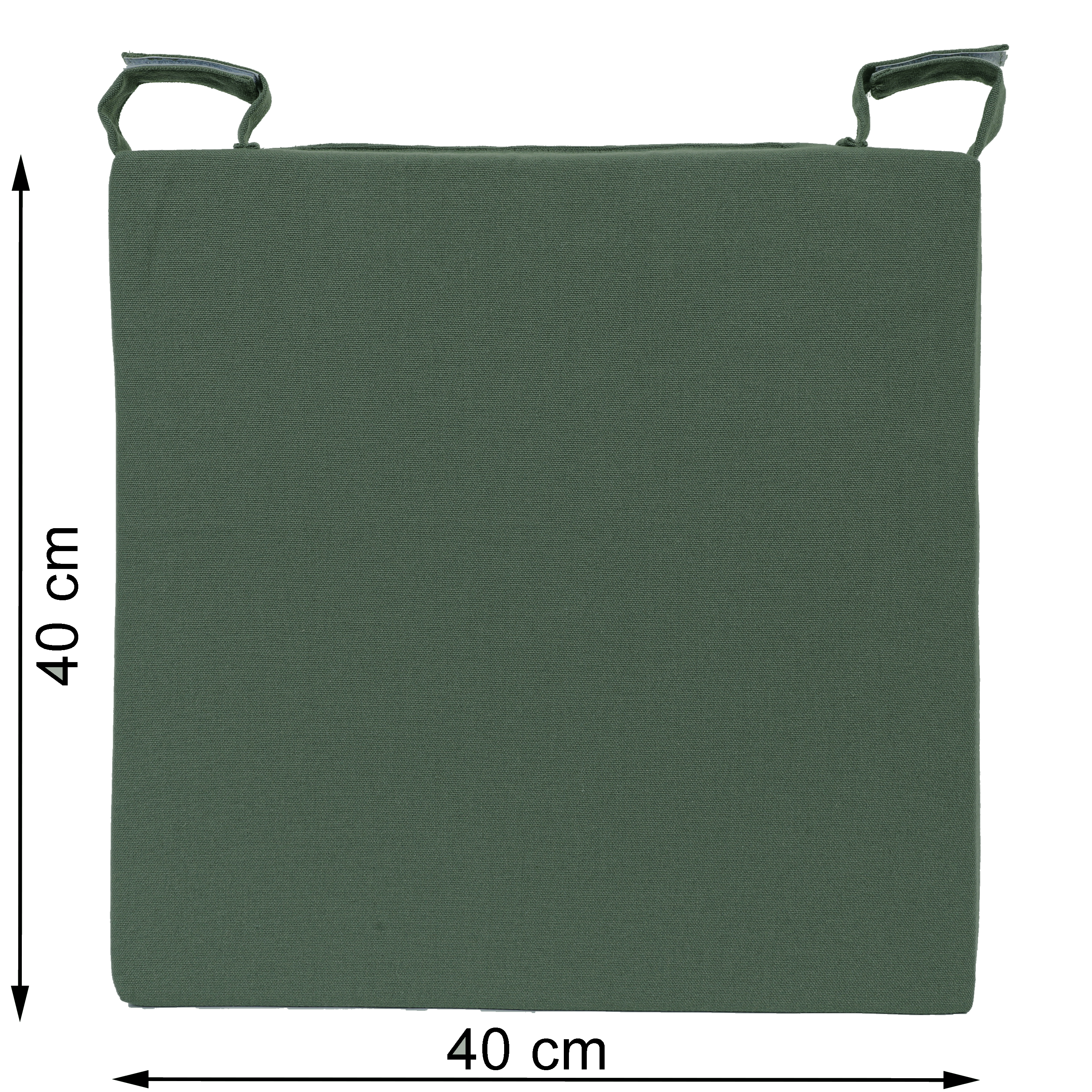 Poduszka na krzesło Joy zielona 40 x 40 x 4 cm Inspire - 4