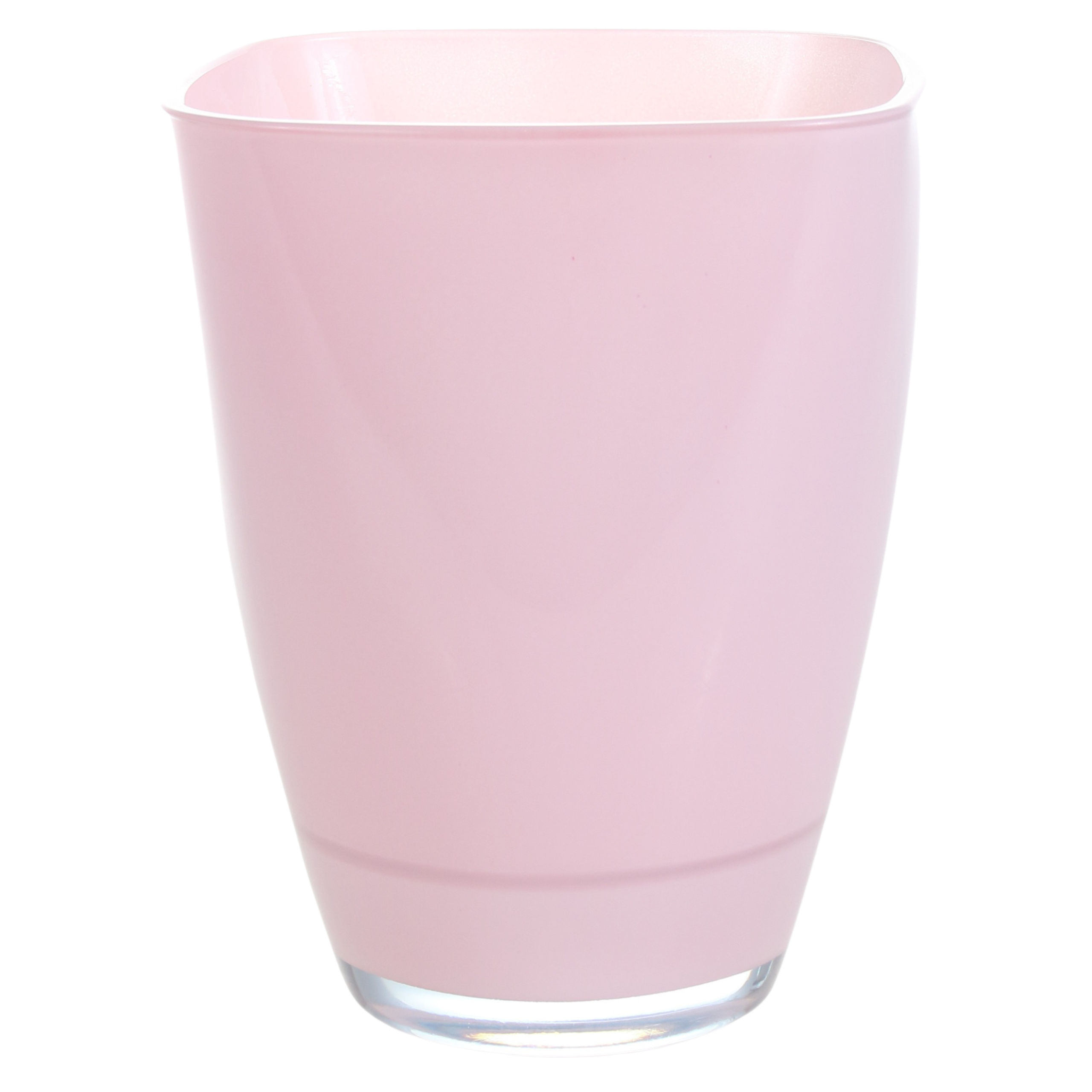 Osłonka doniczki szklana Amaranta 14.5cm różowa Cermax