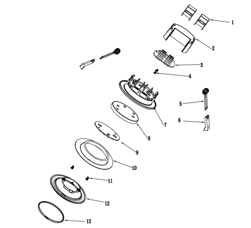 Faretto da incasso con fonte luminosa fisso Modulo LED INSPIRE UFO bianco  Ø 8.2 cm Luce bianco naturale - 6