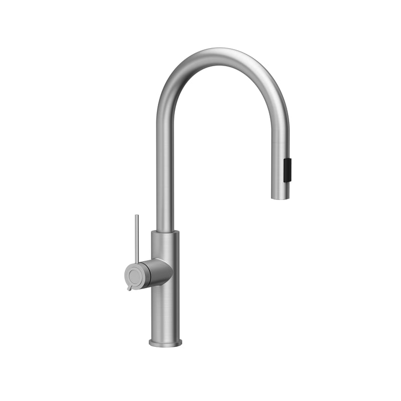 Bateria kuchenna z wyciąganą wylewką U 46 cm Jennifer Stalowa Quadron