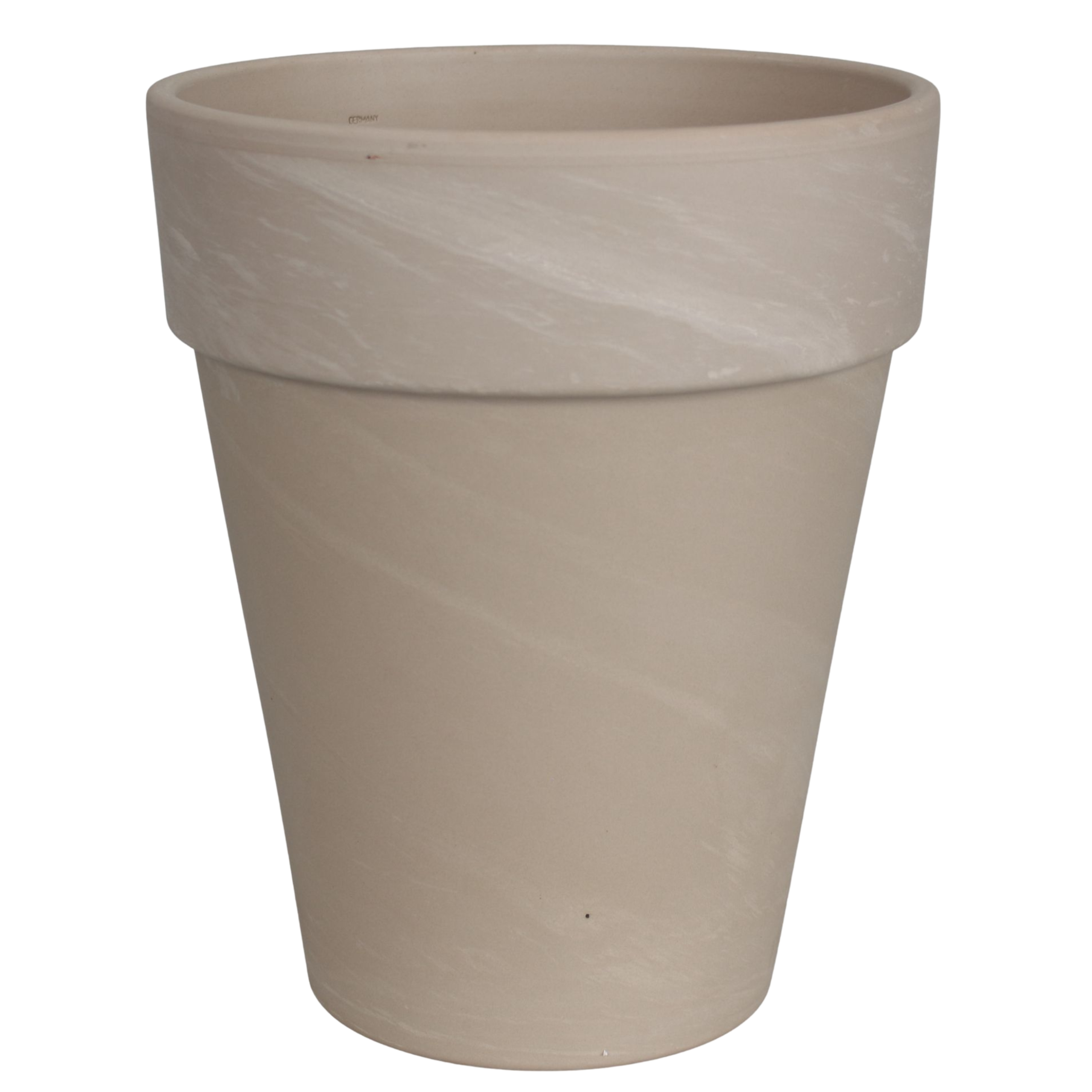 Donica duża gliniana śr.21 cm beżowa Cermax