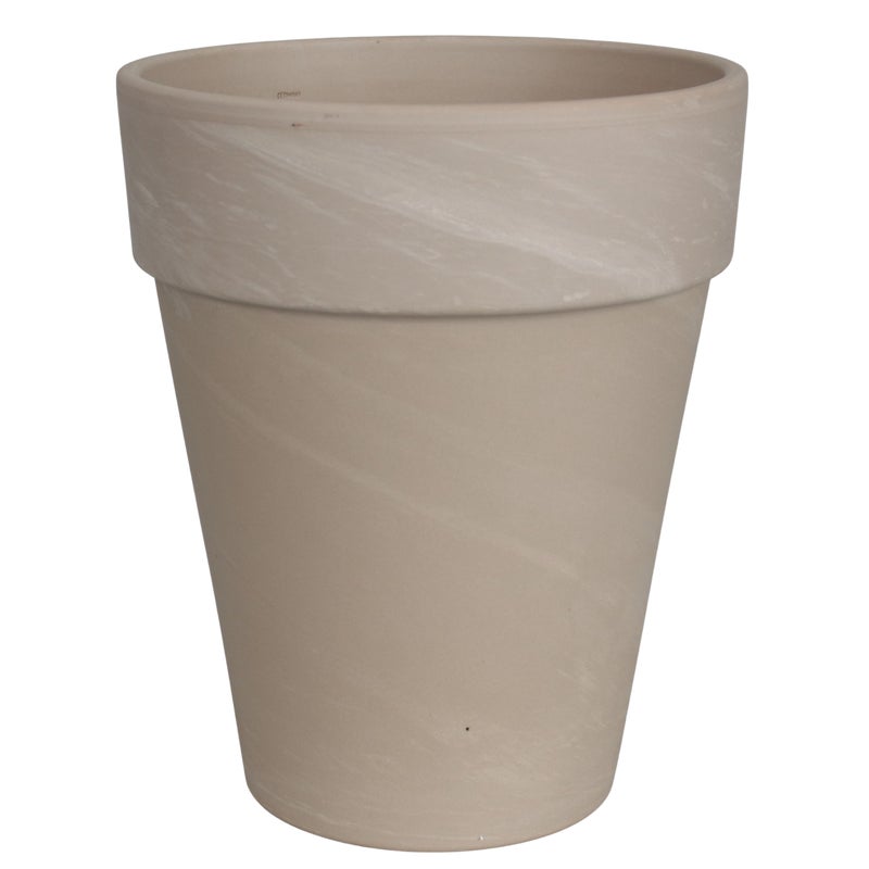 Donica duża gliniana śr.21 cm beżowa Cermax