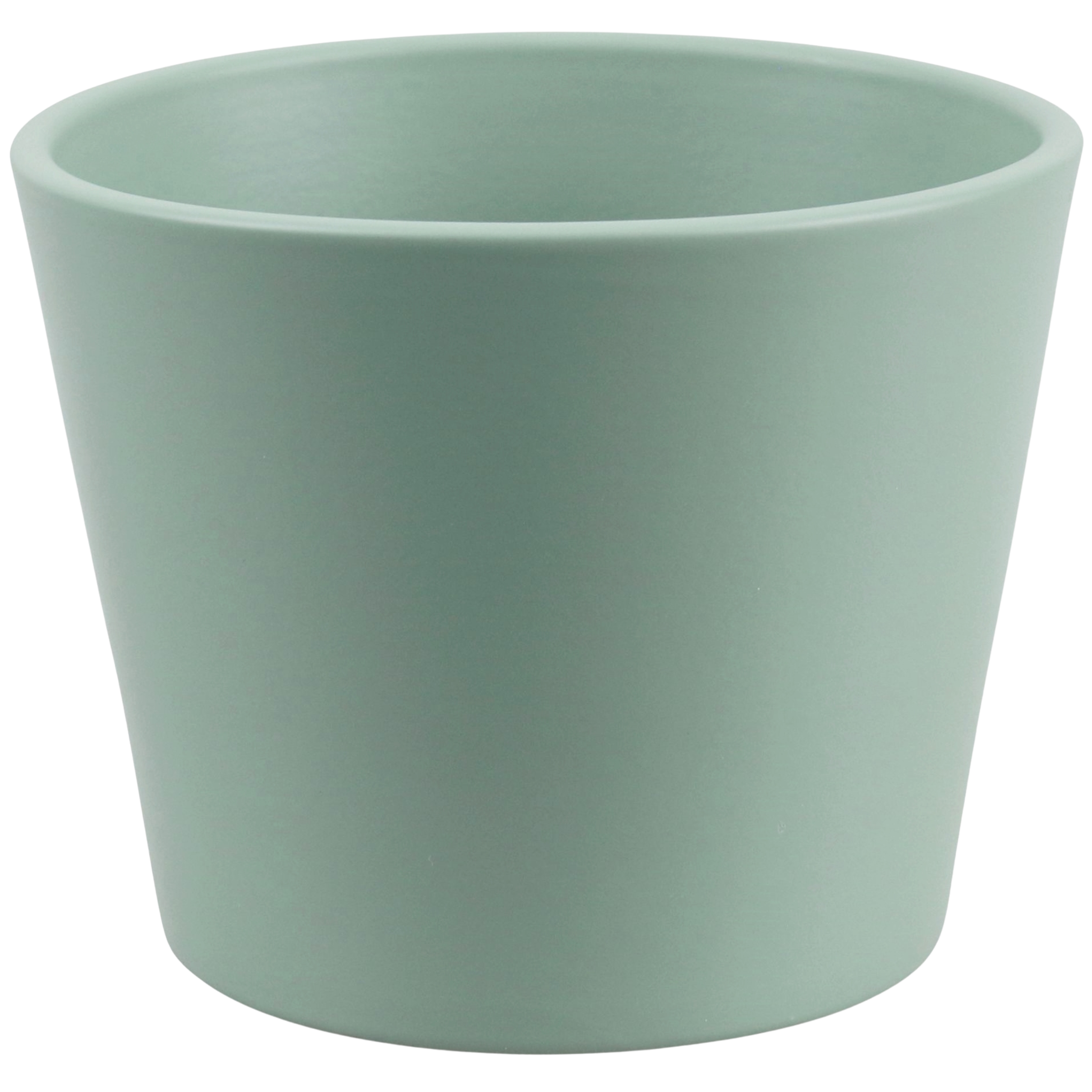 Osłonka doniczki ceramiczna Prymula 11.5cm zielona Cermax