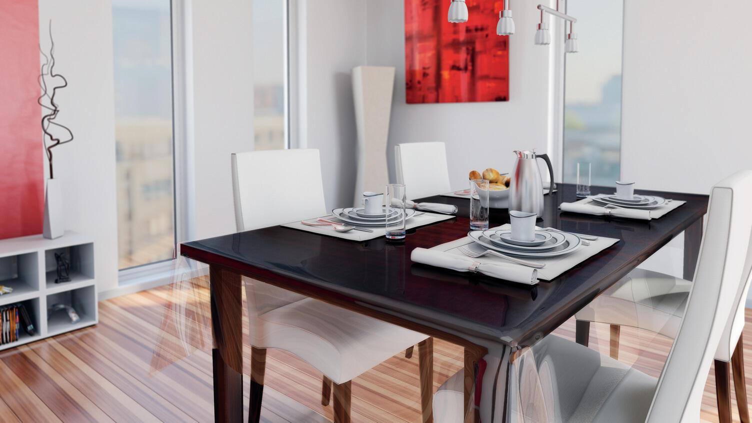 Tovaglia plastificata Cristallo trasparente L 140 , vendita al taglio su misura - 2