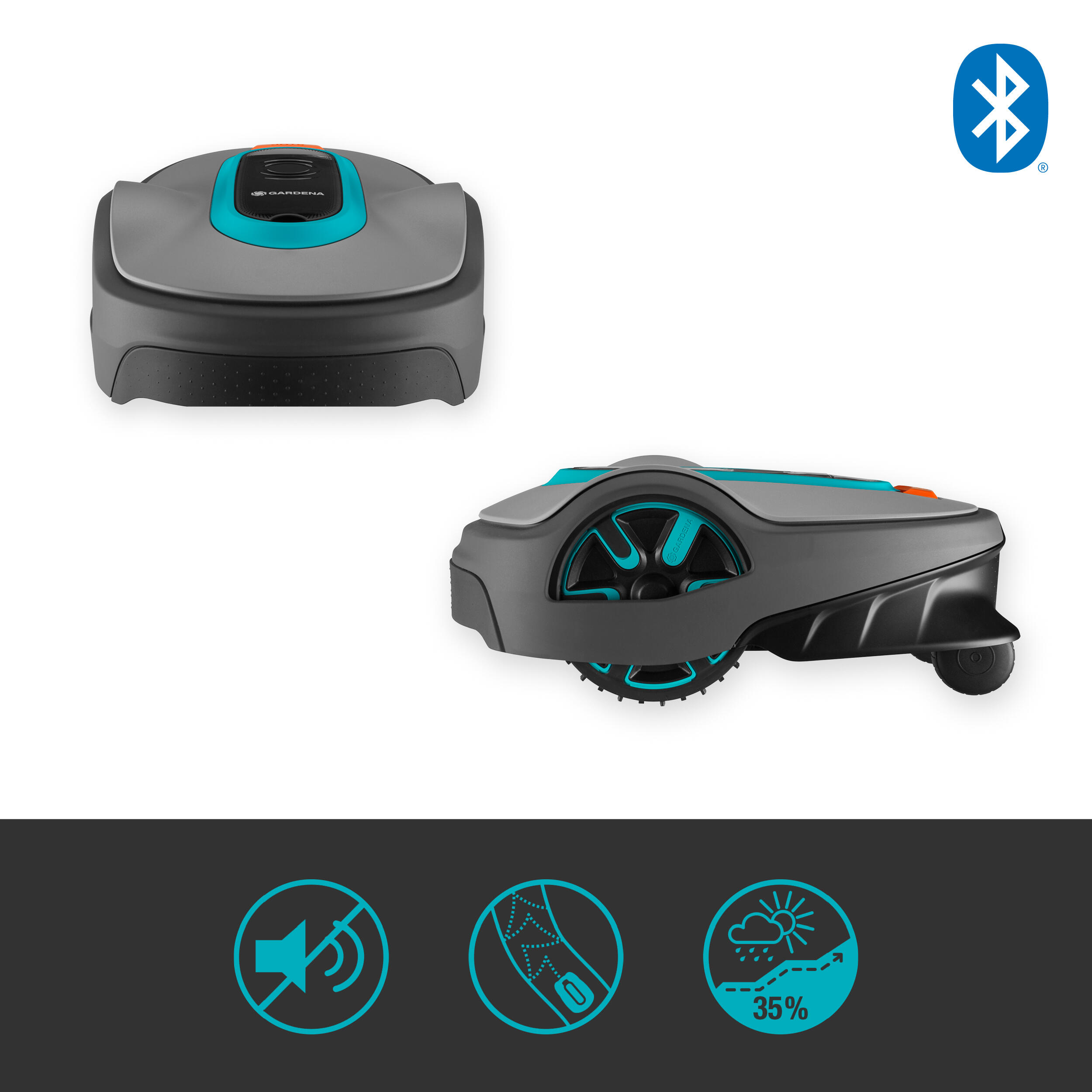 Robot tondeuse connecté GARDENA SILENO life - 1000m² - 15102-26 Bluetooth - 2