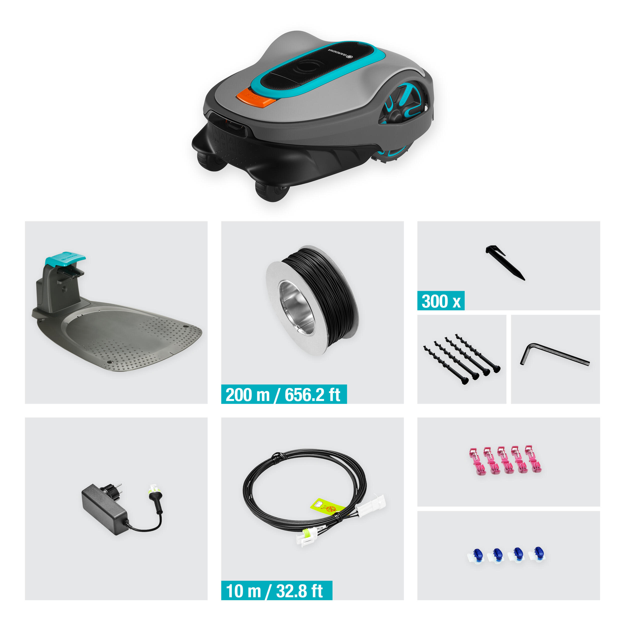 Robot tondeuse connecté GARDENA SILENO life - 1000m² - 15102-26 Bluetooth - 4