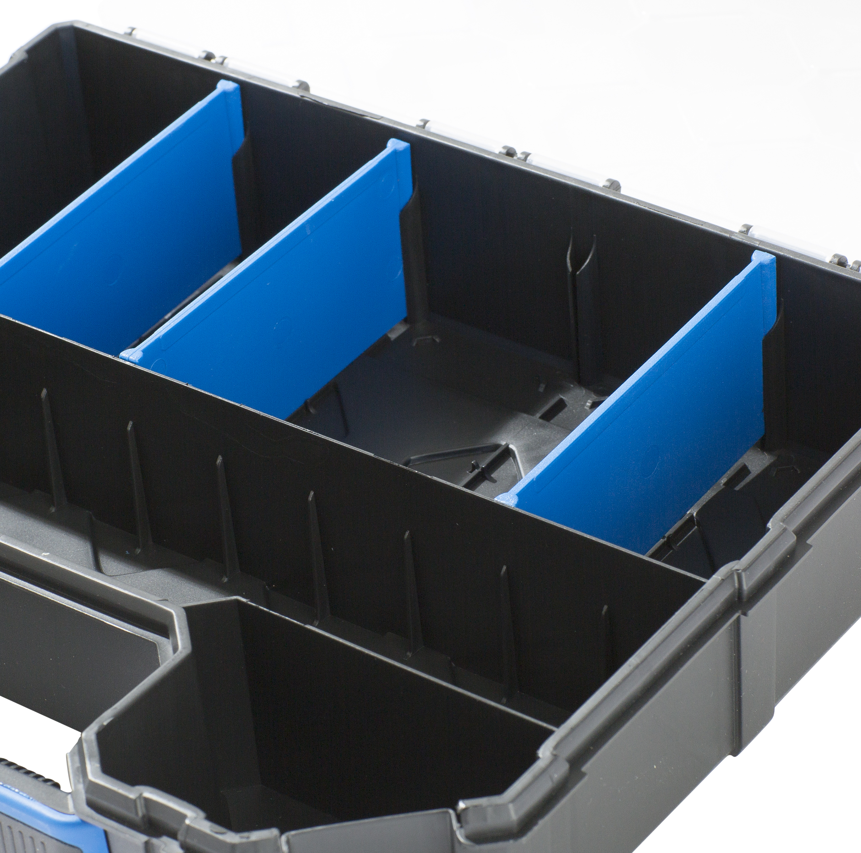 Caixa para parafusos DEXTER COM DIVISÓRIAS AZUL TAMANHO S 28.4X24.3X6CM AZUL - 8