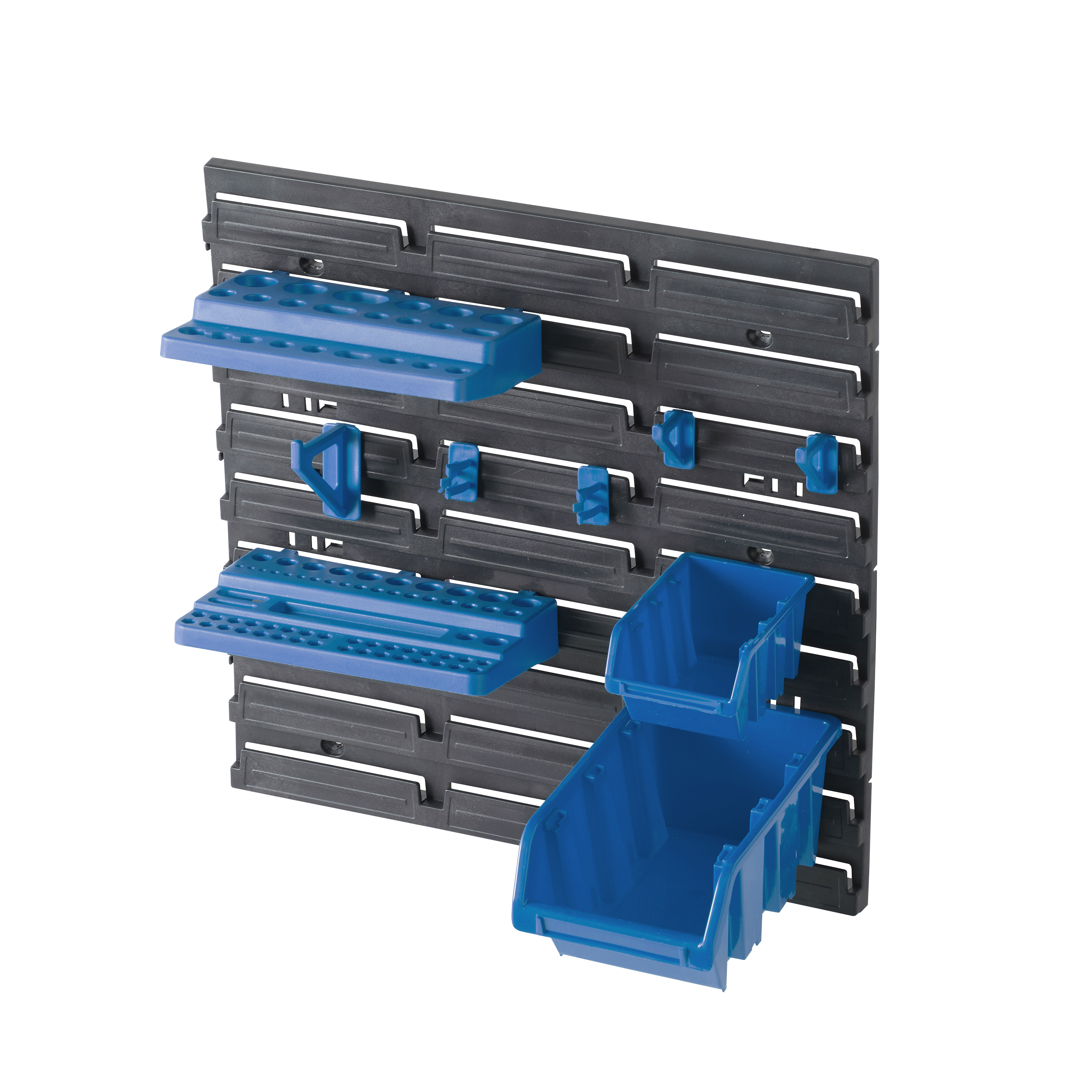 Painel de ferramentas DEXTER PRETO/AZUL COM ACESSÓRIOS 40X40CM - 8