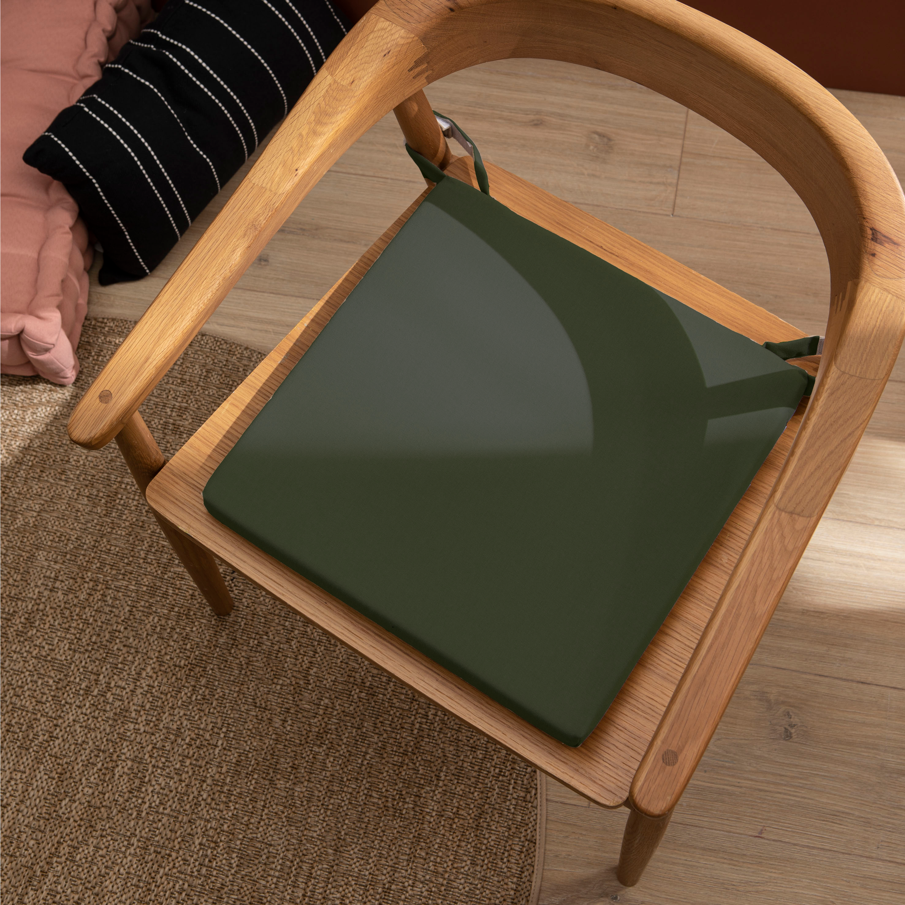 Poduszka na krzesło Joy zielona 40 x 40 x 4 cm Inspire - 2