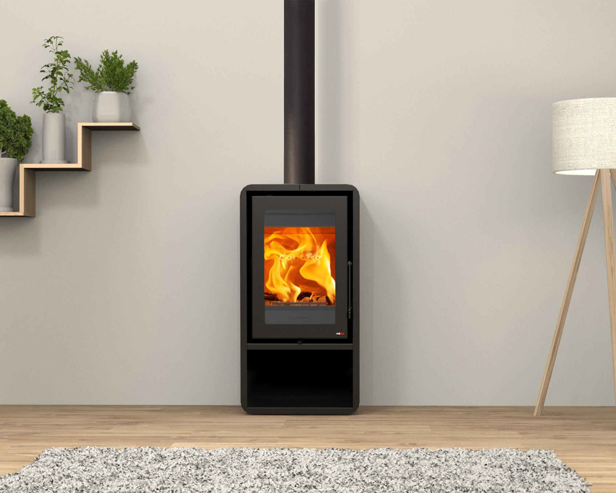 Estufa de leña insua ecodesign de 7,47kw